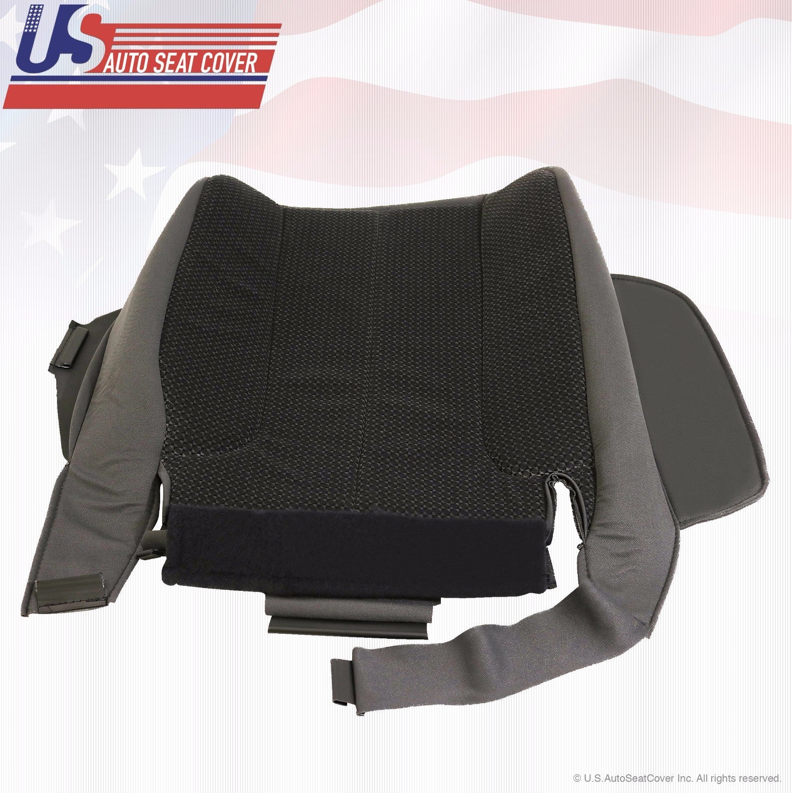 2003 2004 2005 For Dodge Ram 2500 SLT Passenger Bottom Cloth Seat Cover Dk-Gray