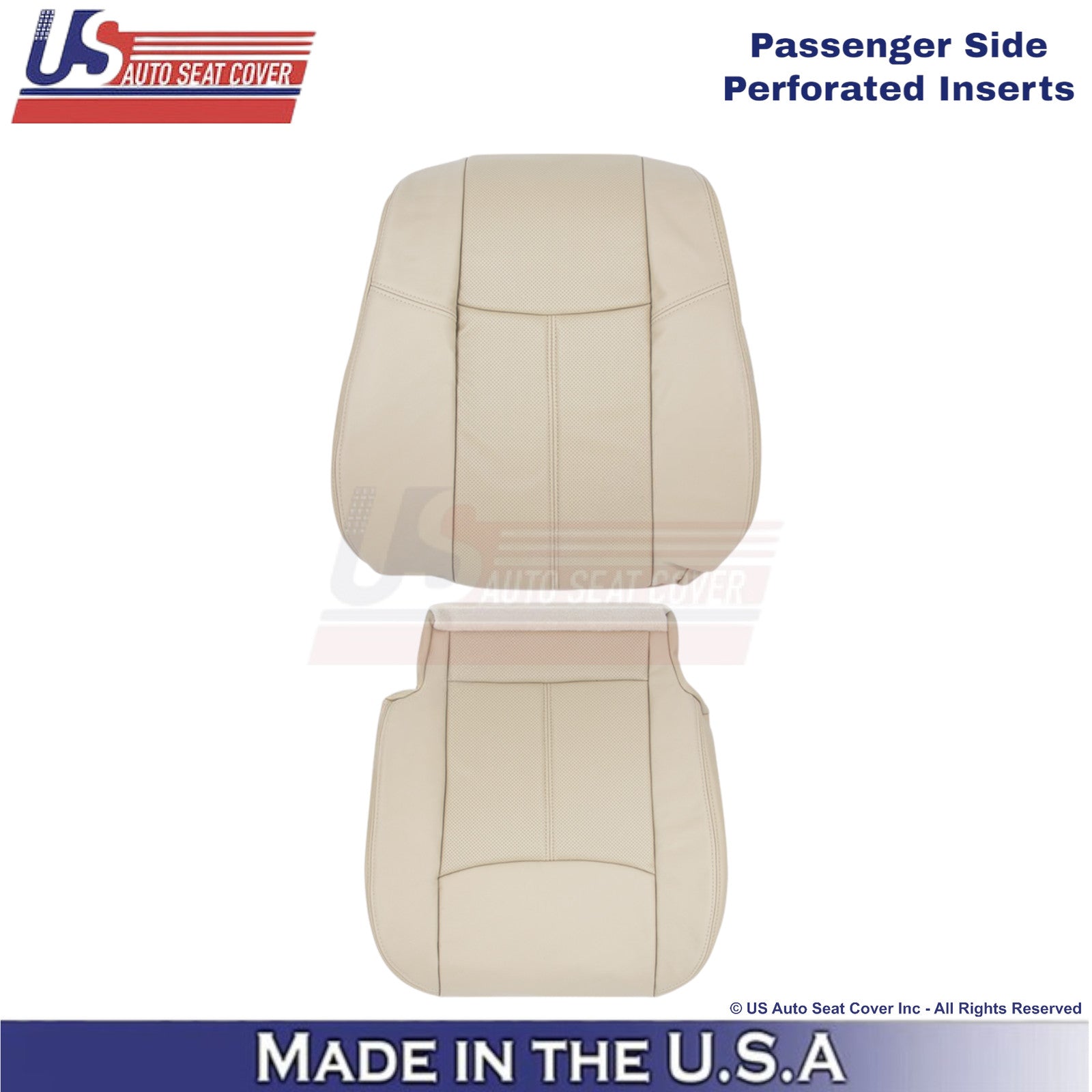 2013-2020 For Nissan Pathfinder Leather Passenger Replacement Seat Covers Almond