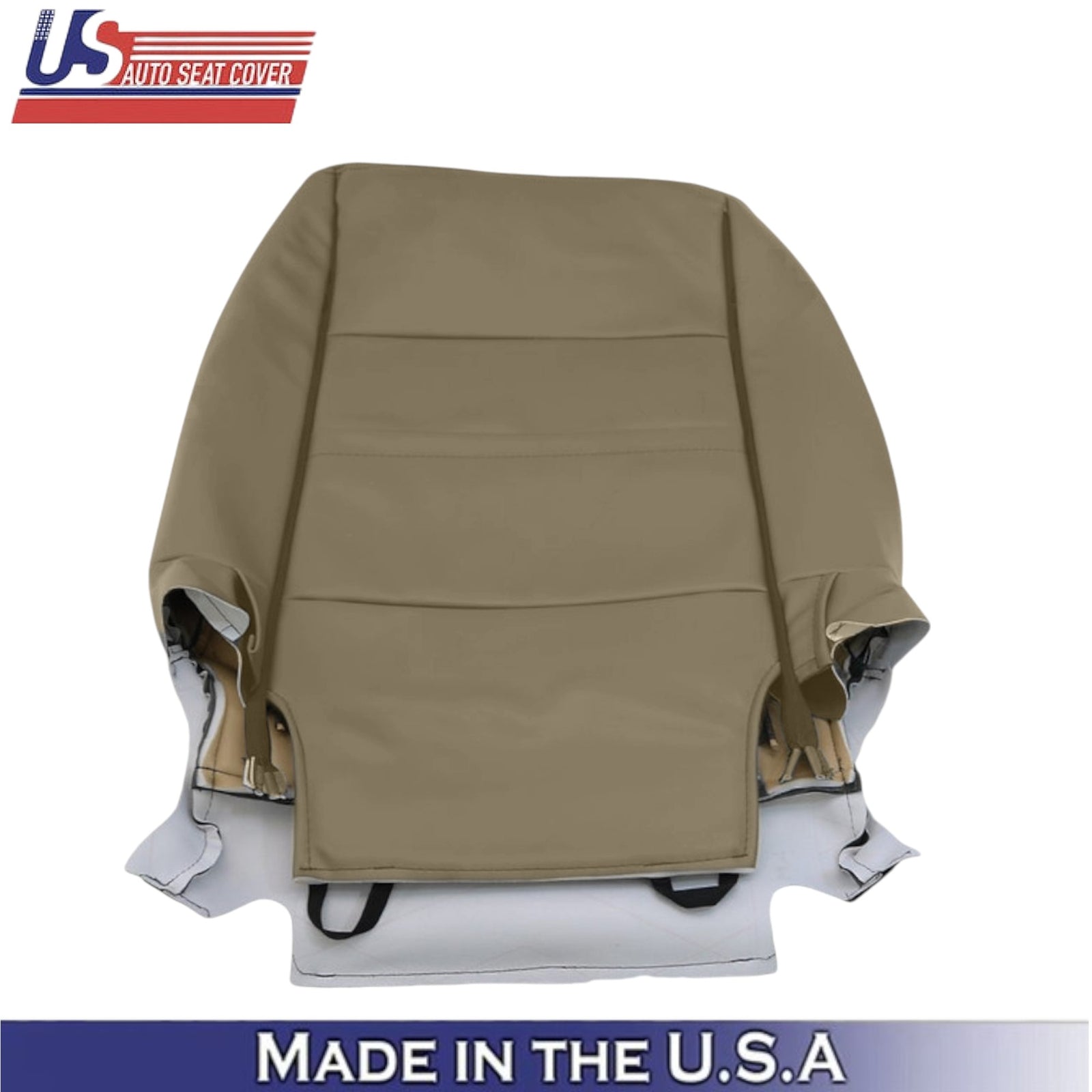 2005-2007 For Toyota Sequoia Genuine Leather Front Top Seat Covers Oak Tan
