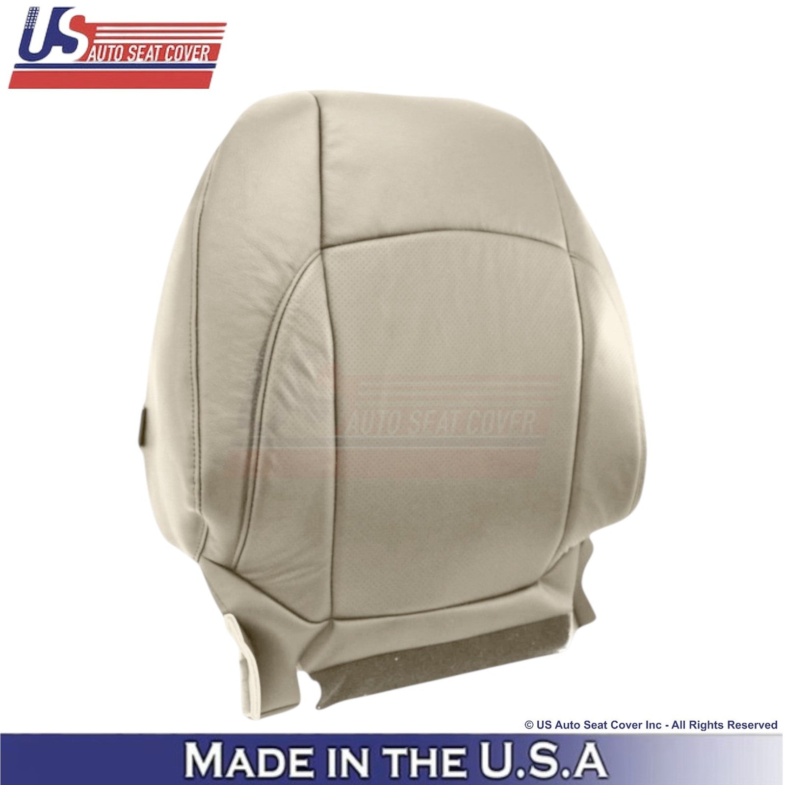 2007-2012 For Lexus ES350 Leatherette Perf. Front Seat Covers Parchment Tan