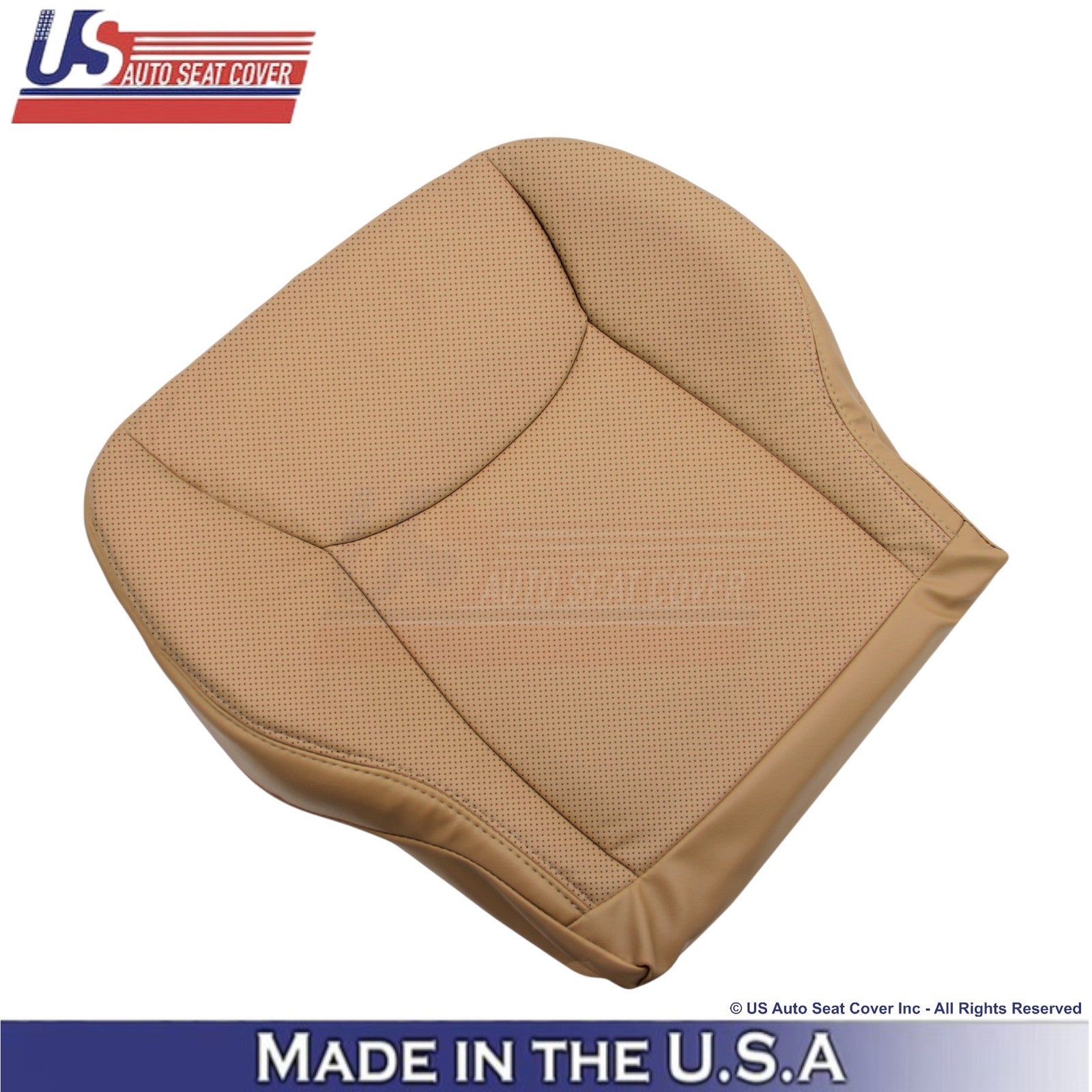 2000-2002 Fits Mercedes-Benz S Leatherette Perf. Passenger Bottom Cover Saffron