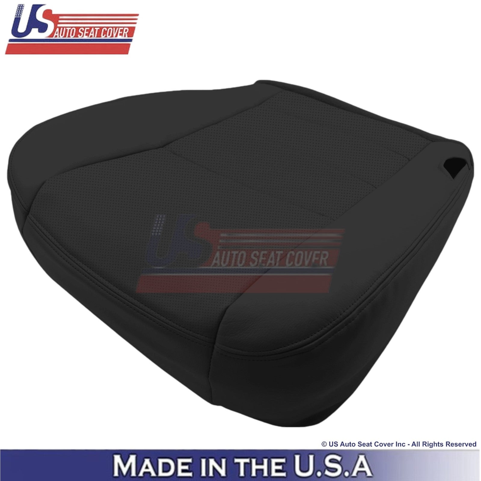 2004-2007 For Ford F250 F350 Lariat Leatherette Perf Driver Side Covers Black