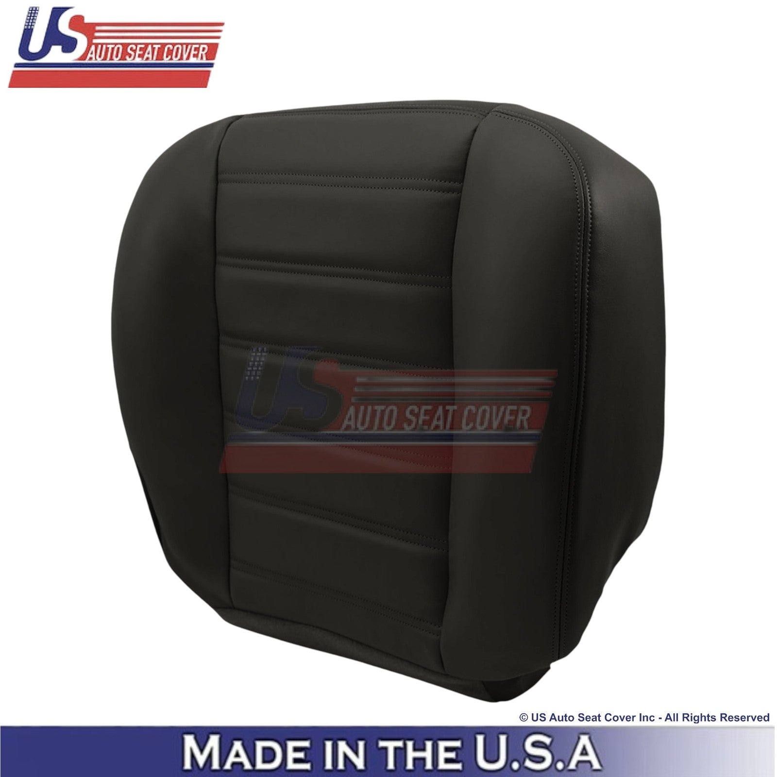 2003-2007 For Hummer H2 Genuine Leather Front Replacement Covers Ebony Black