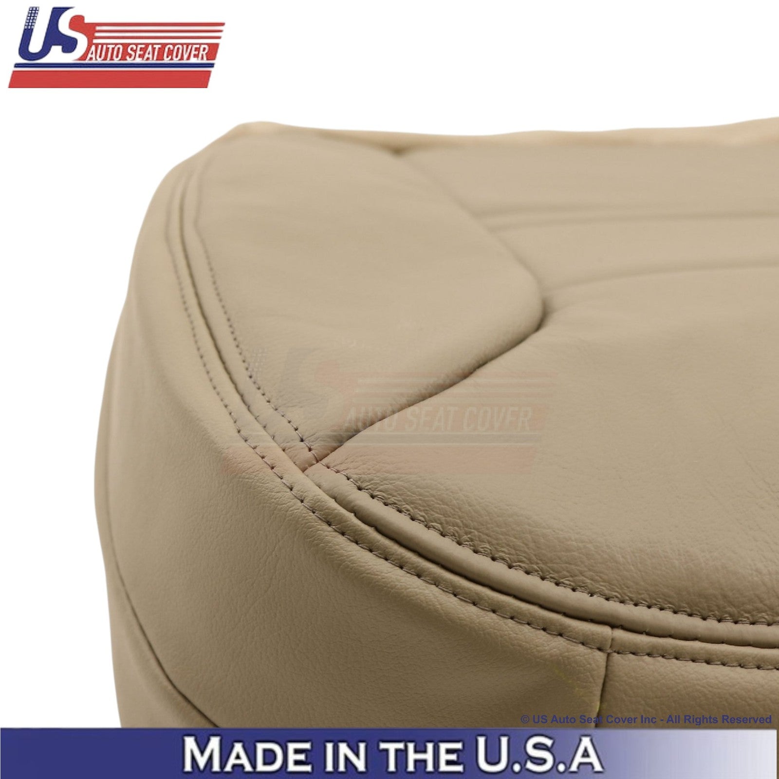 2000-2001 For Ford Excursion Leatherette Front w/Armrest Covers Medium Parchment