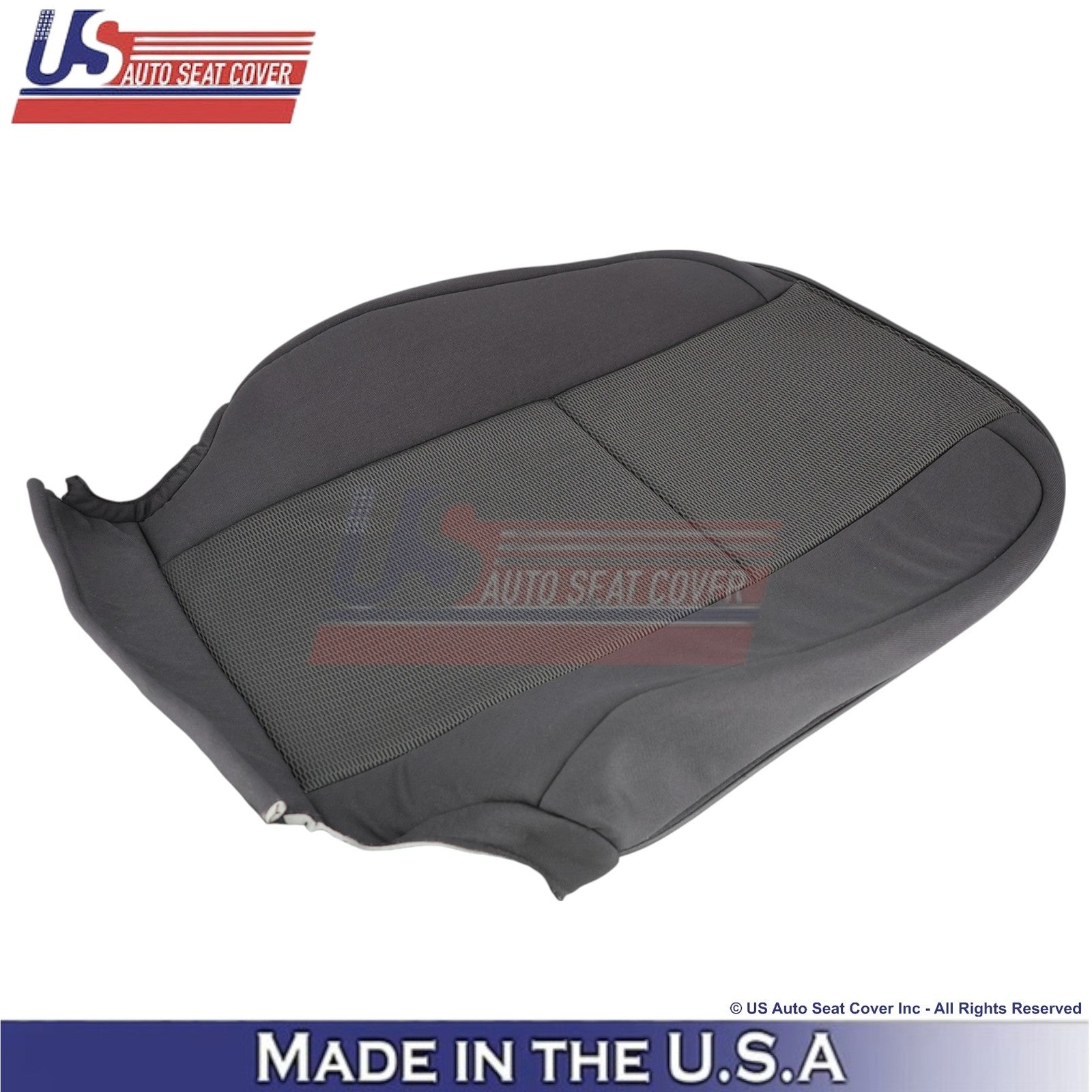 2007-2011 For Toyota FJ Cruiser Cloth Fabric Front Top Seat Covers Dark Graphite