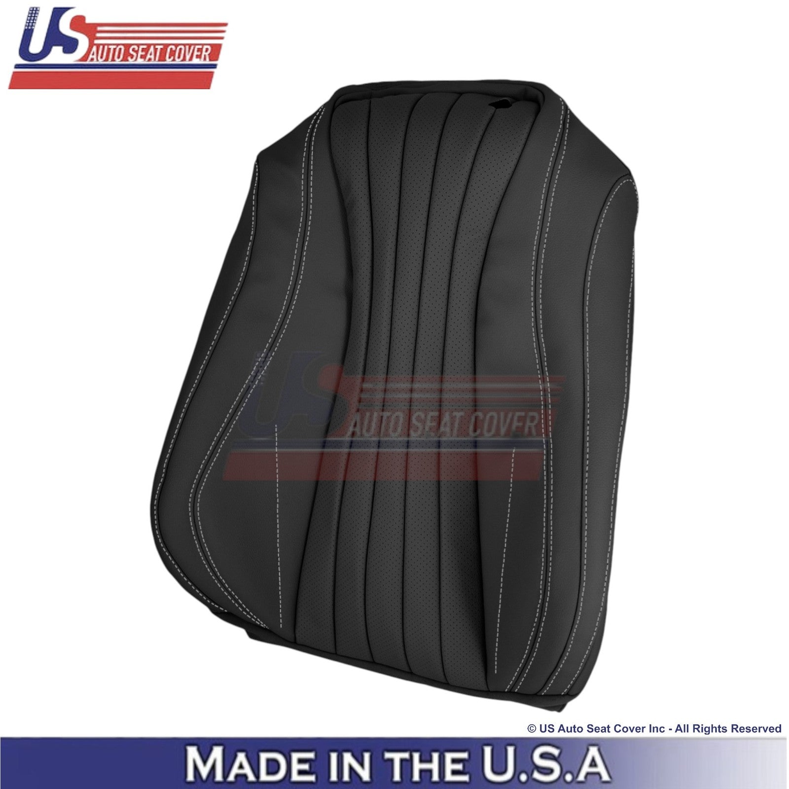 2017-2023 For Mercedes Benz E-Class Leather Passenger Top Seat Cover Black