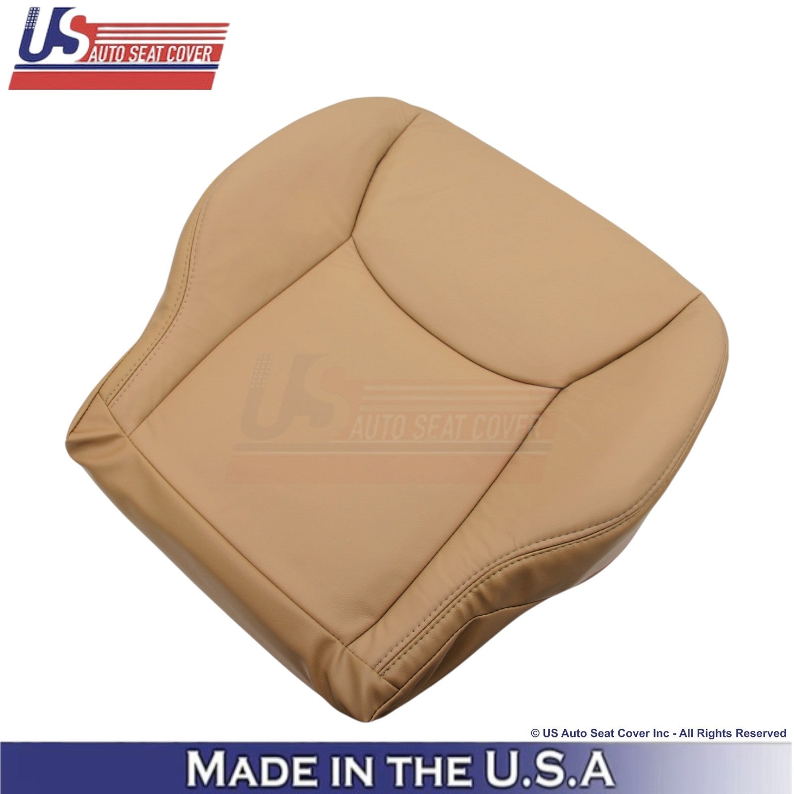 2000-2002 For Mercedes-Benz S-Class Leatherette Driver Bottom Seat Cover Saffron