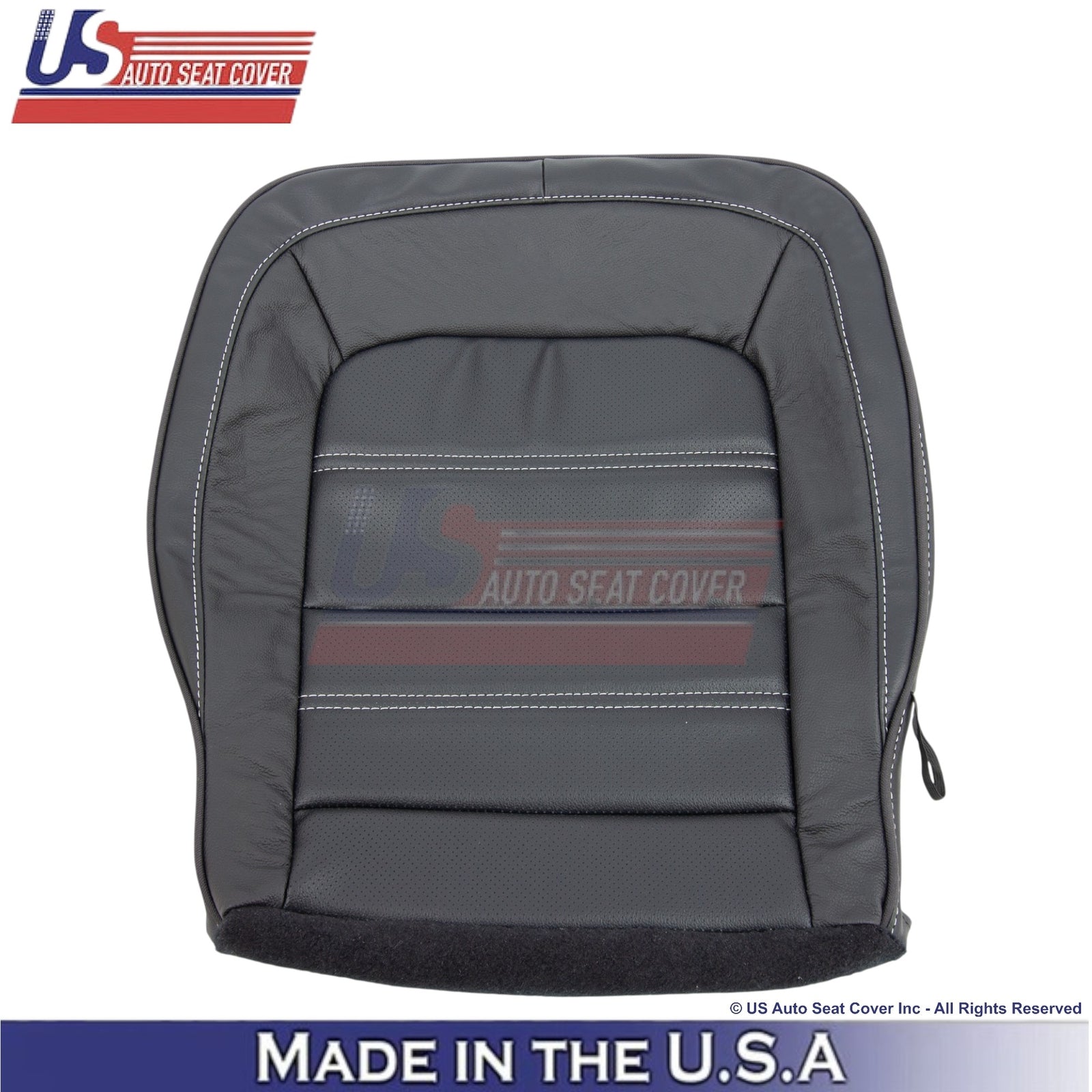 2015-2022 For GMC Canyon Denali Leather Bottom Replacement Seat Covers Jet Black