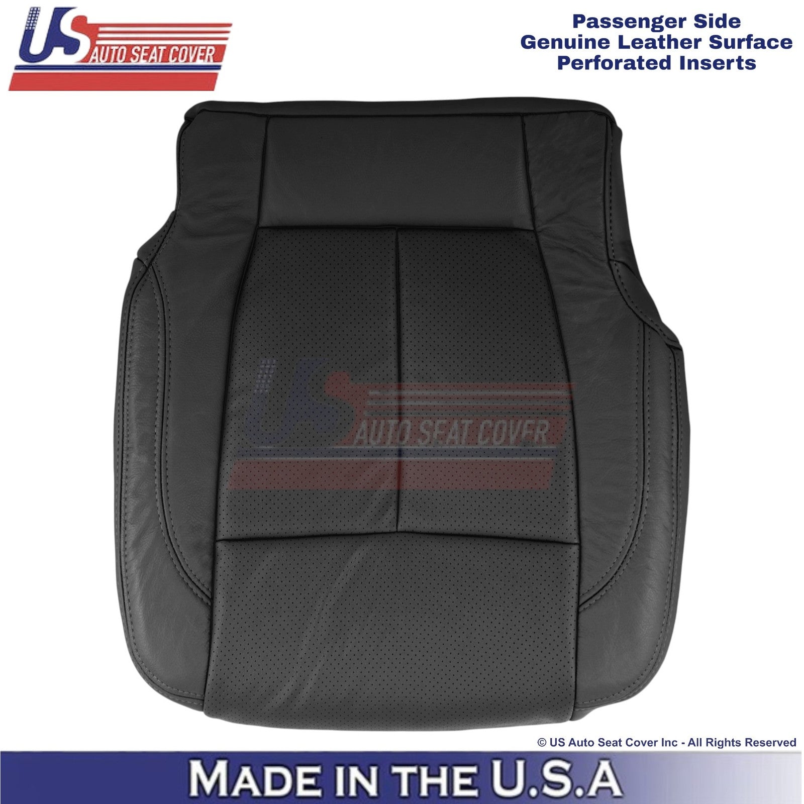 2018-2021 For Ford Expedition XLT Leather Prf Front Passenger Bottom Cover Ebony
