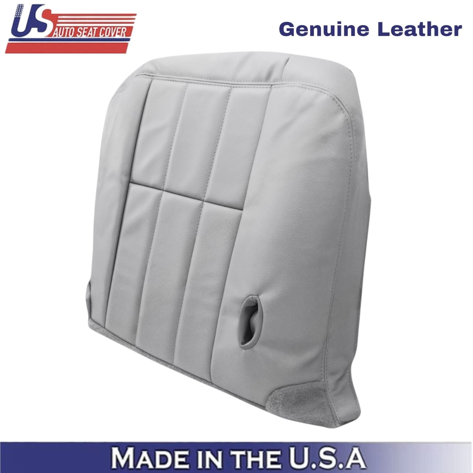 2003-2005 For Mercury Grand Marquis Leather Driver Bottom Seat Cover Light Flint