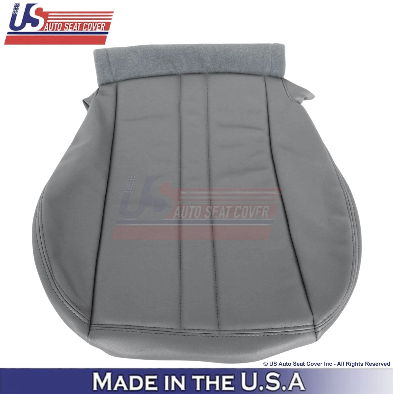 2003-2009 Fits GMC Topkick Passenger Bottom Leatherette Replacement Cover Pewter