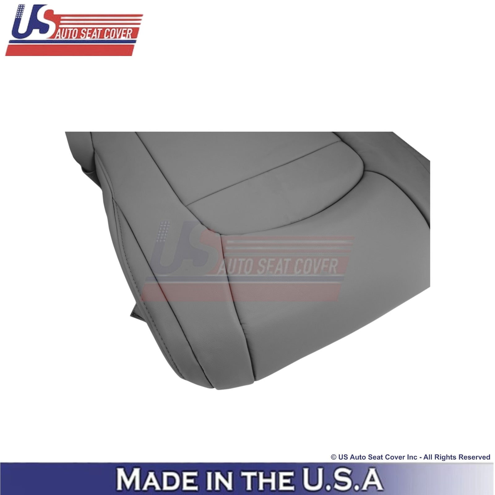 2008-2021 For Toyota Land Cruiser Leather Front Bottom Seat Covers Dark Gray