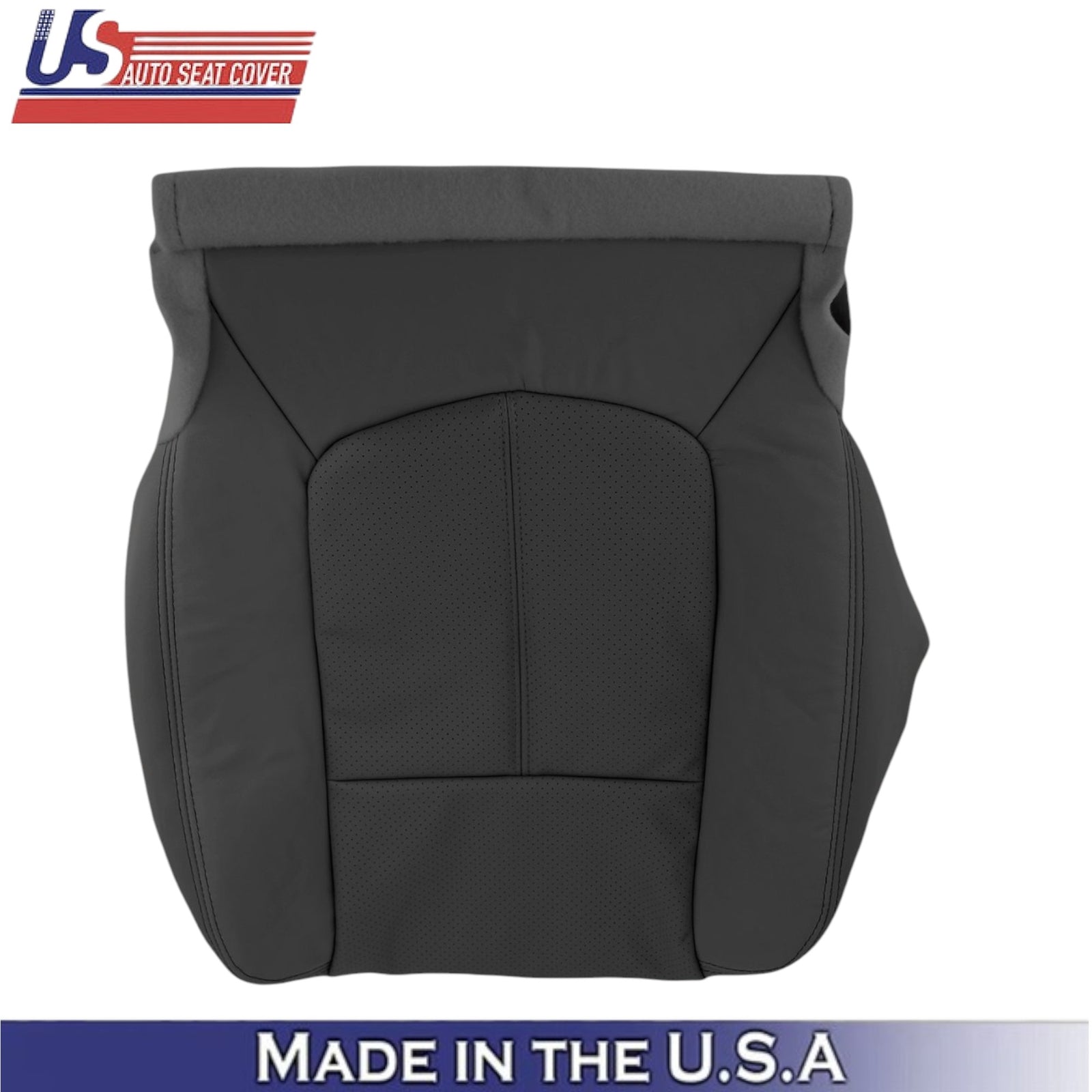 2011-2016 For Ford F250 F350 XL Leatherette Front Bottom Seat Covers Black