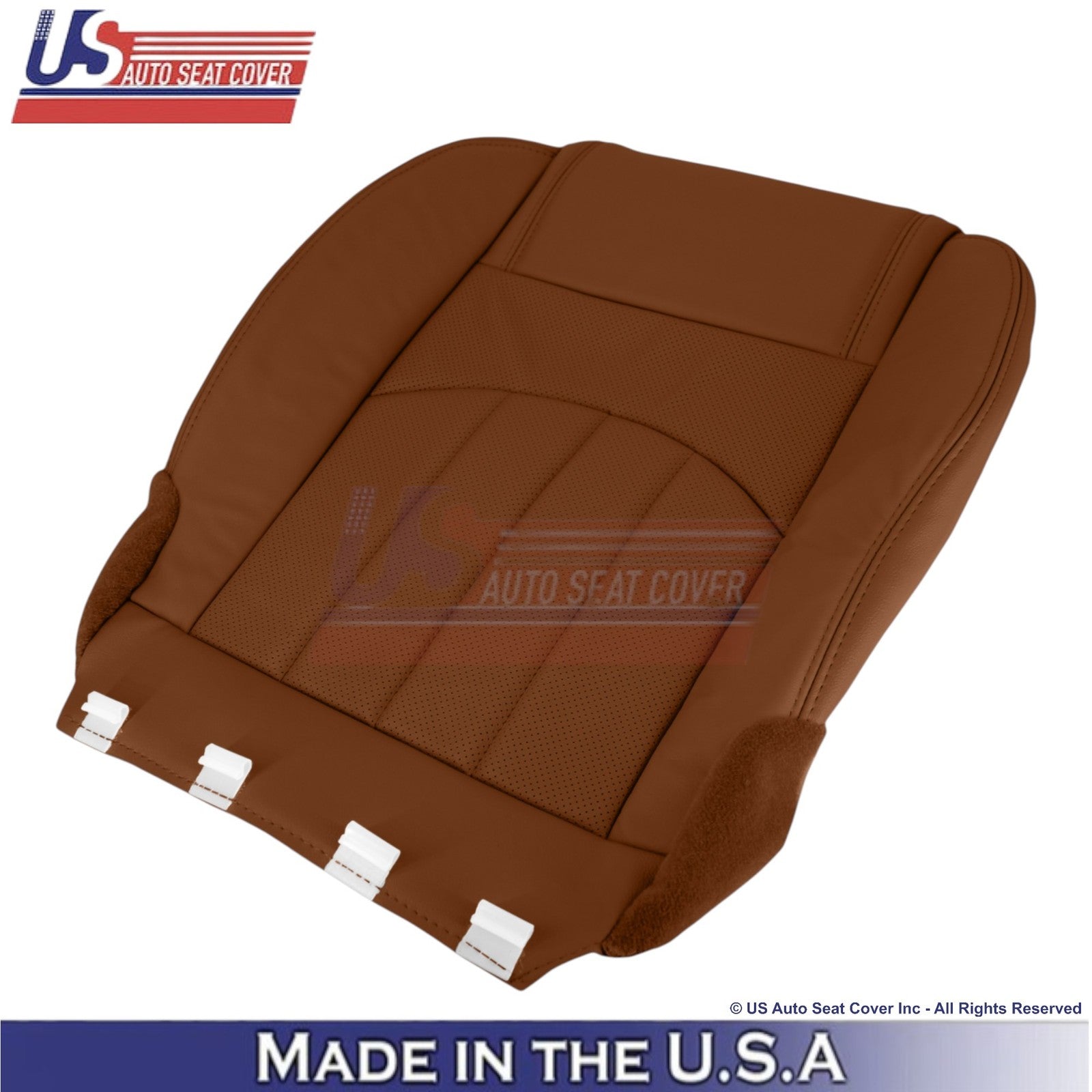 2015-2017 Fits Chevy Traverse Leather Perforated Front Seat Covers Saddle Up