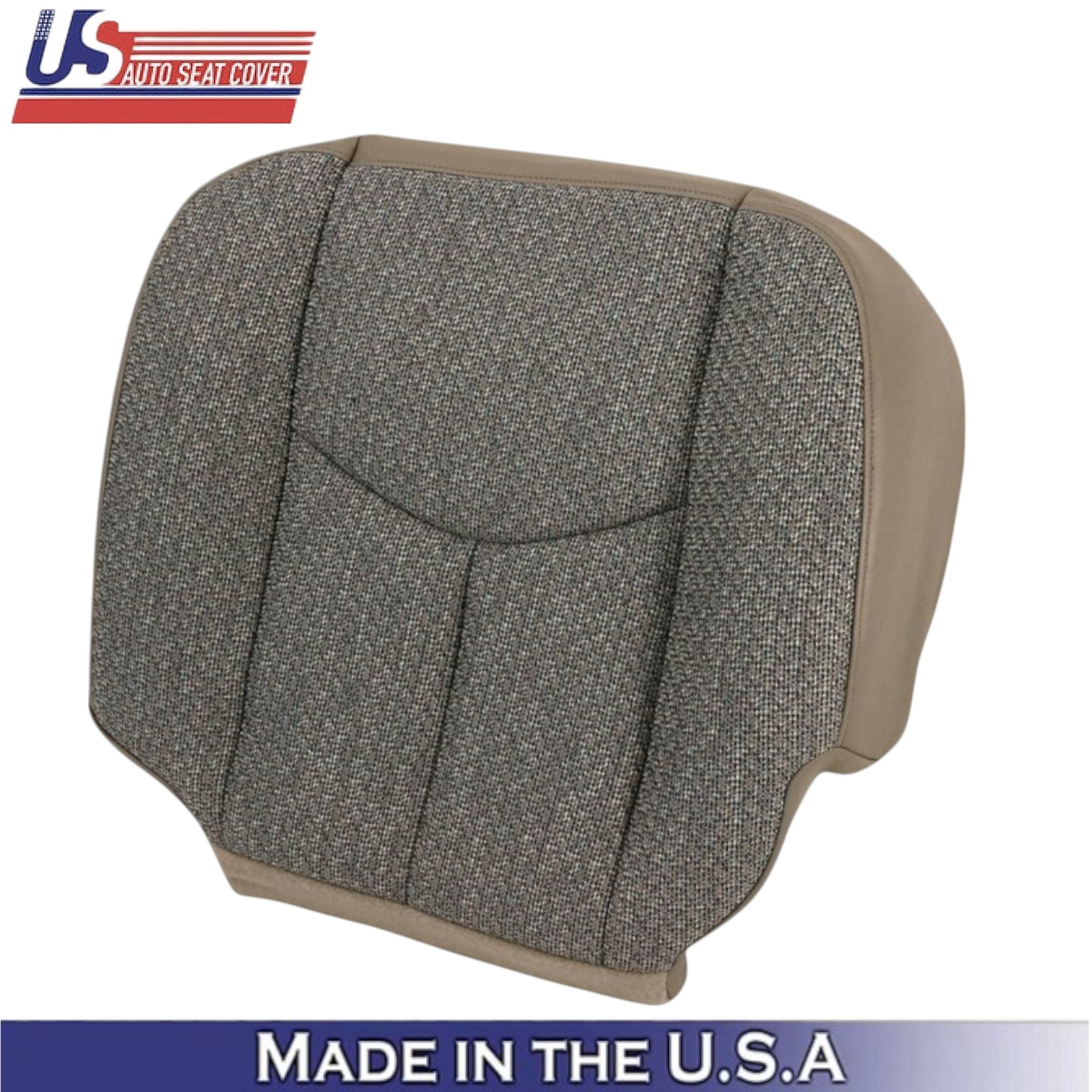 2003-2007 For Chevy Silverado 1500 Cloth Fabric Front Bottom Seat Covers Tan