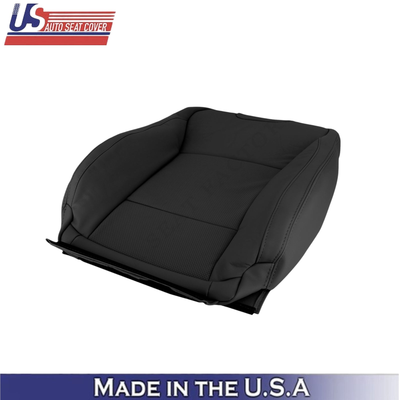 2015-2017 For Subaru Outback Leatherette Front Top Seat Covers Slate Black