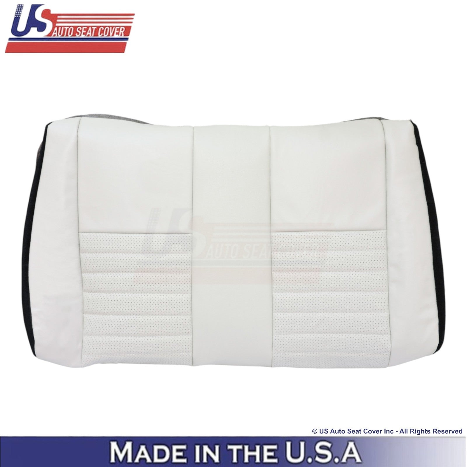 1999-2004 For Ford Mustang GT Leather Rear Bench Replacement Covers Oxford White