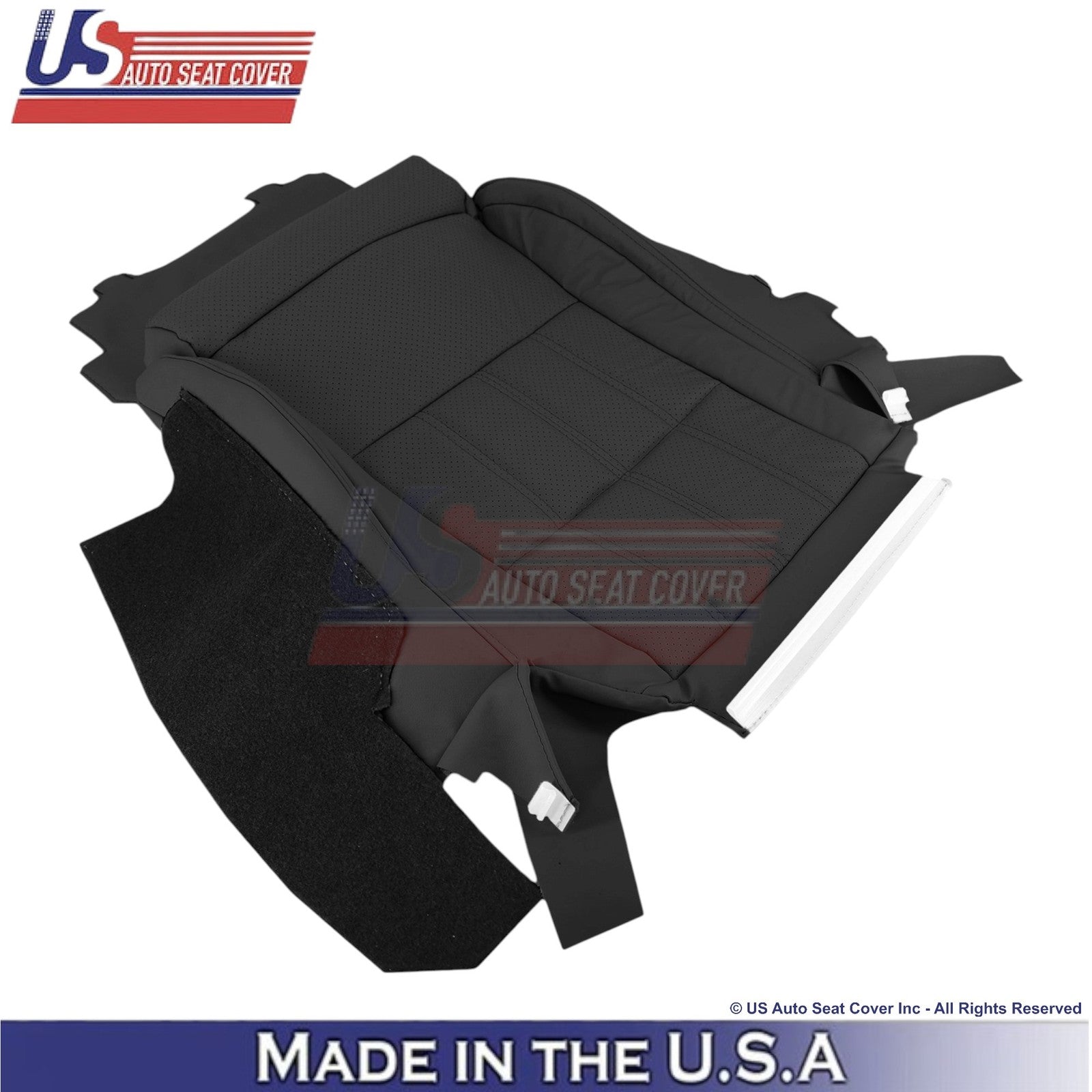 2016-2018 Fits Lexus ES 350 Leather Front Bottom Replacement Seat Covers Black
