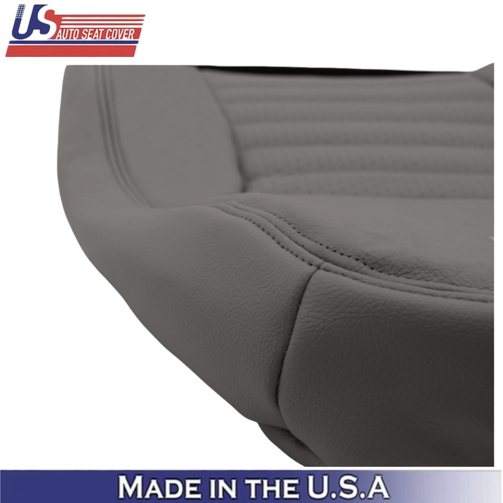 1999-2004 For Ford Mustang GT Leather Driver Bottom Seat Cover Medium Graphite