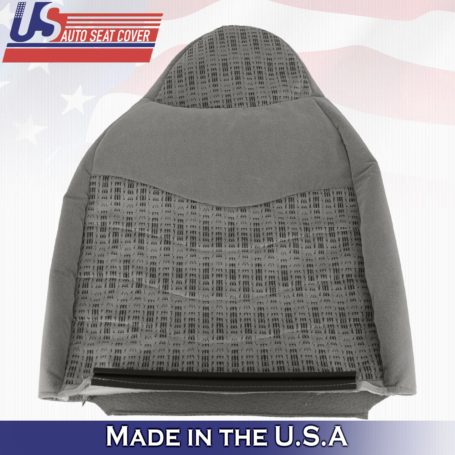 1999 For Ford F250 F350 F450 F550 XLT Driver Top & Bottom Cloth Seat Covers Gray