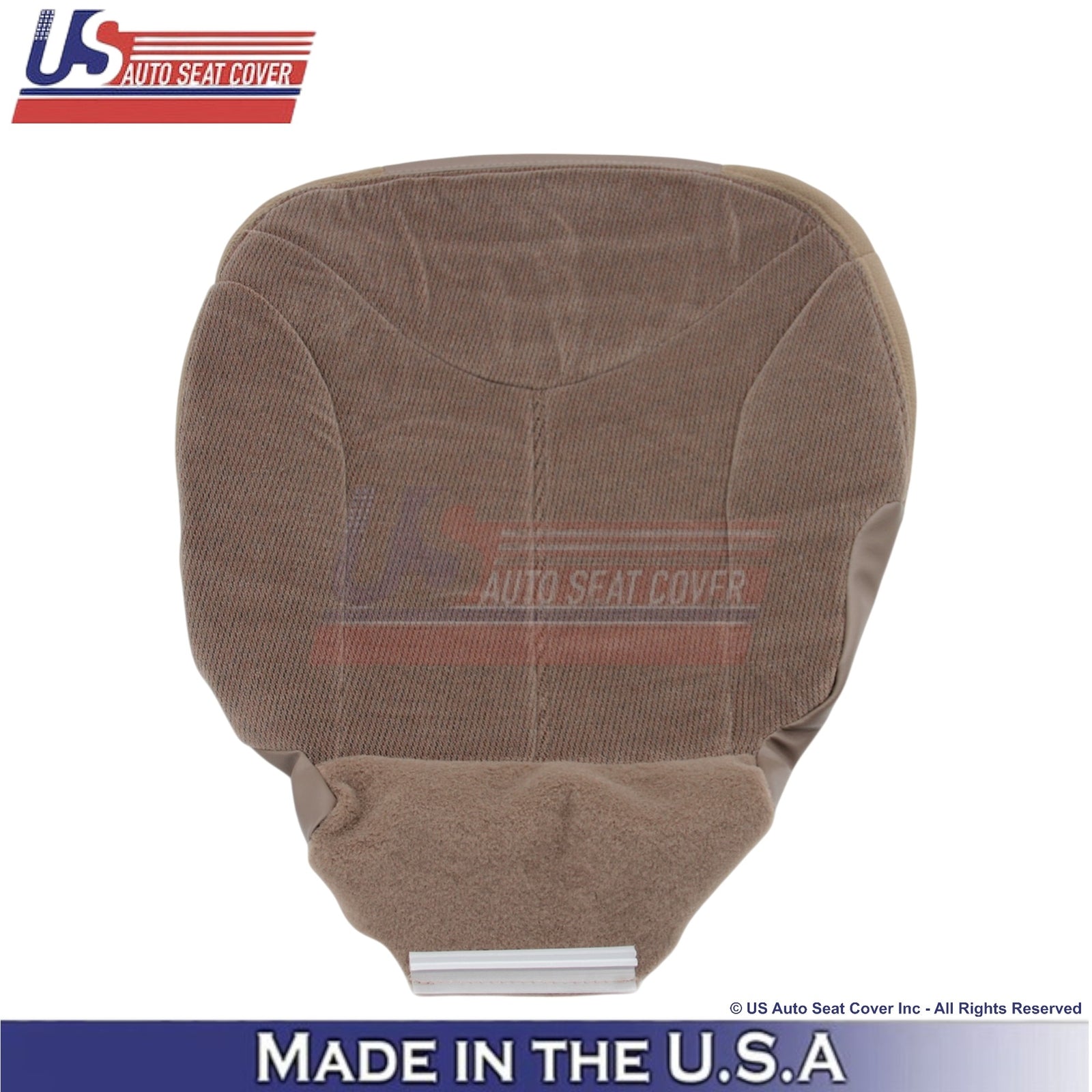 1999-2002 For GMC Sierra Cloth Front Bottom Replacement Seat Covers Medium Oak