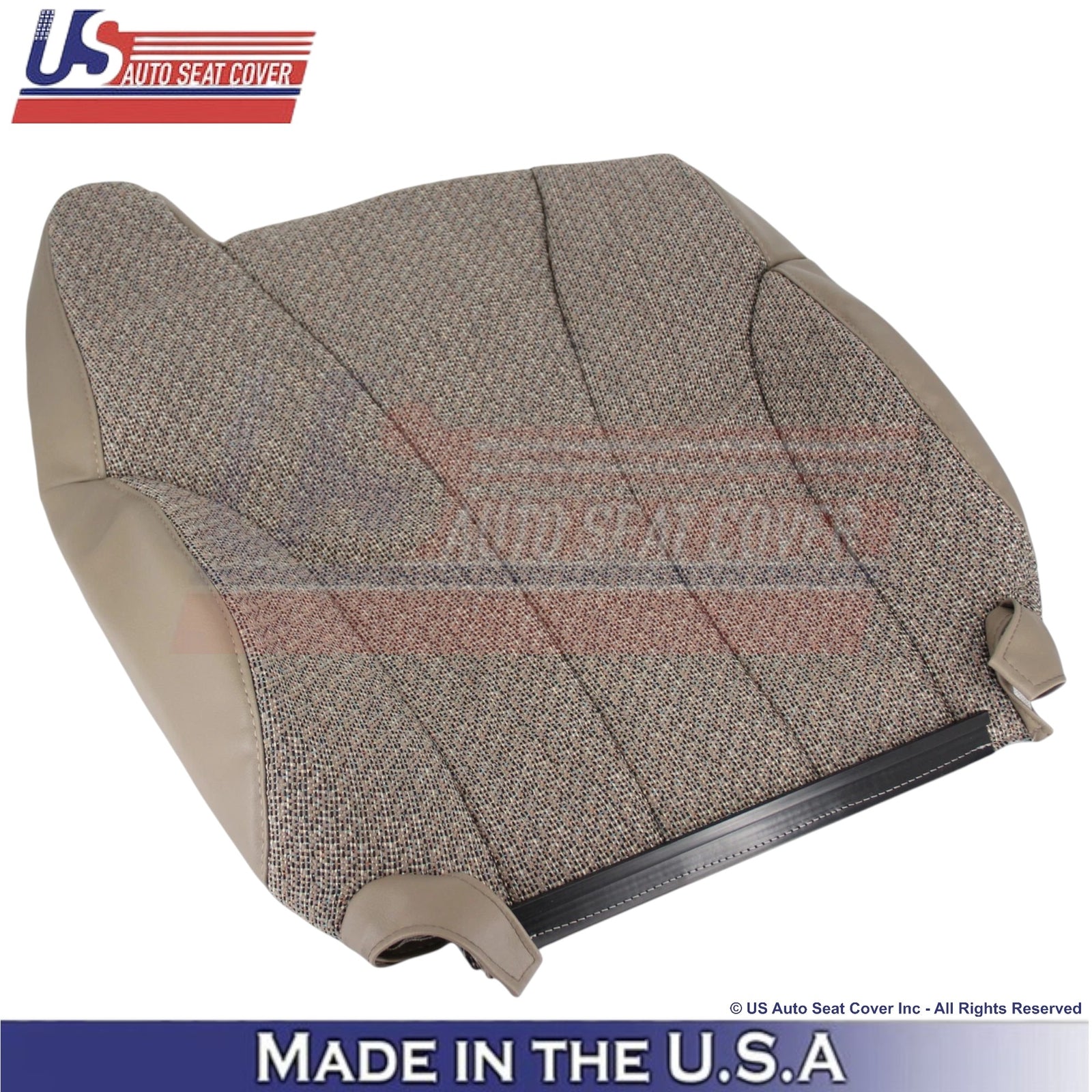 1999-2002 For Chevy Silverado WT Cloth Passenger Top Seat Cover Med. Neutral Tan