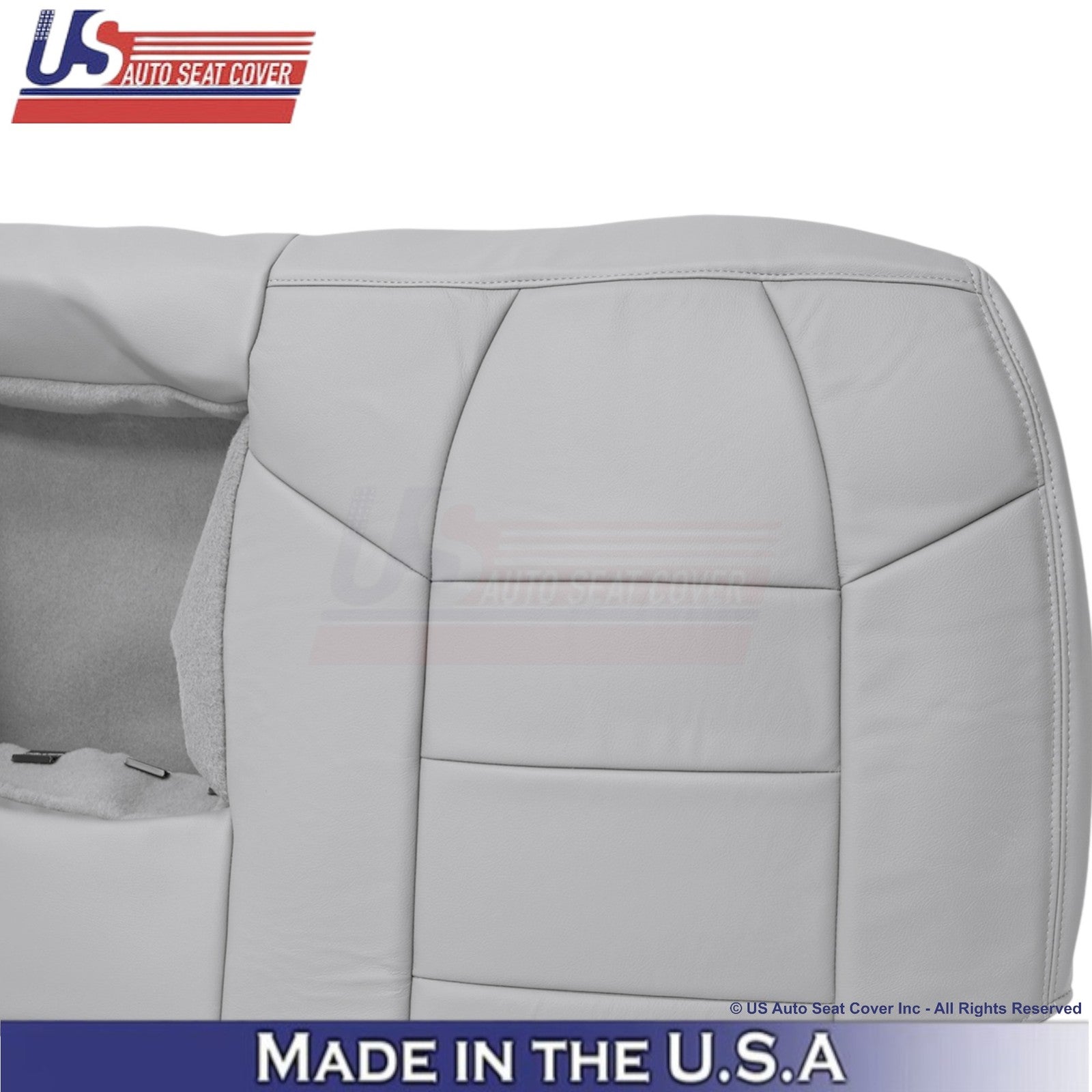 2003-2007 For Ford F250 F350 Lariat Leatherette Rear Bench Top Covers Gray