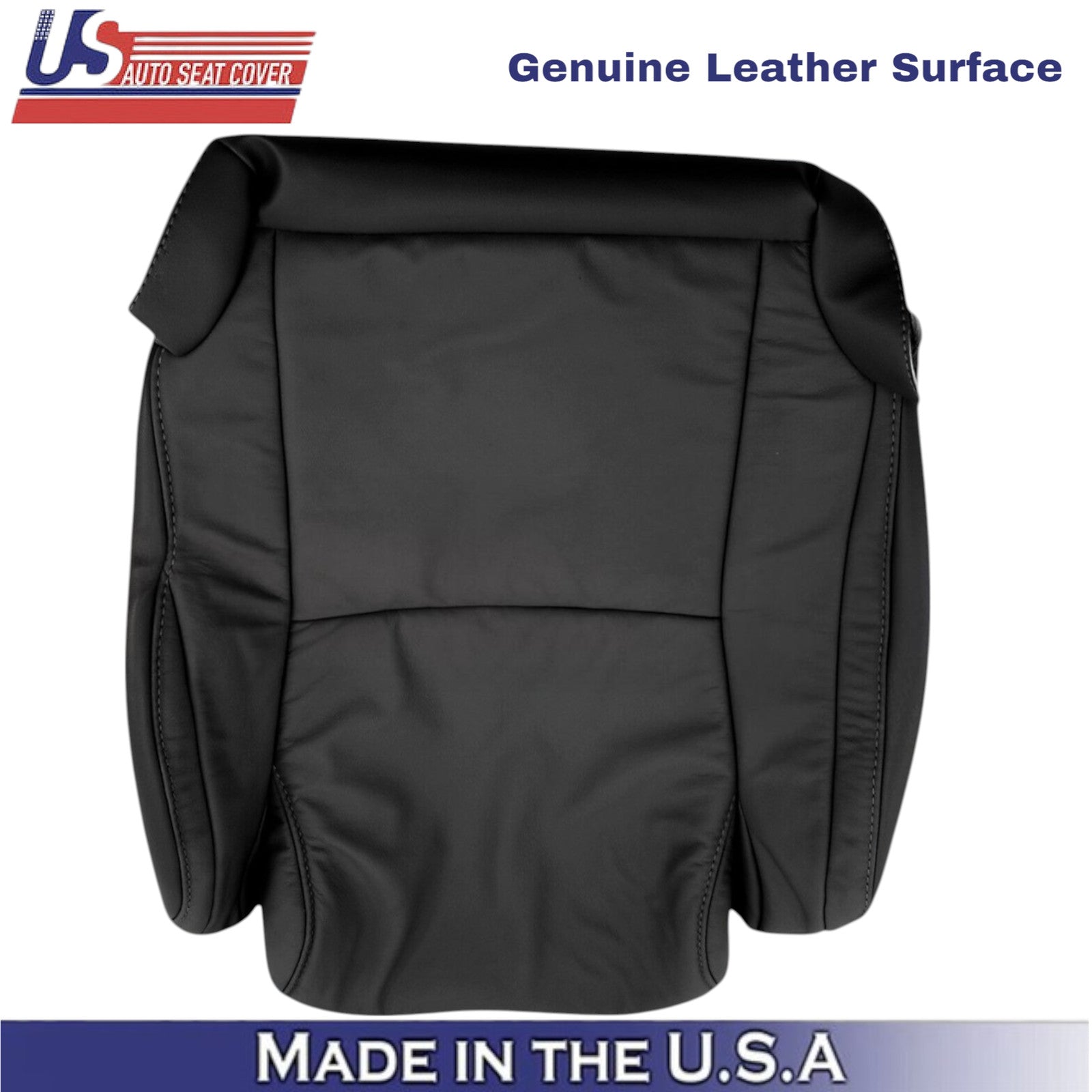 2007-2013 For Toyota Tundra Genuine Leather front Replacement Seat Covers Black