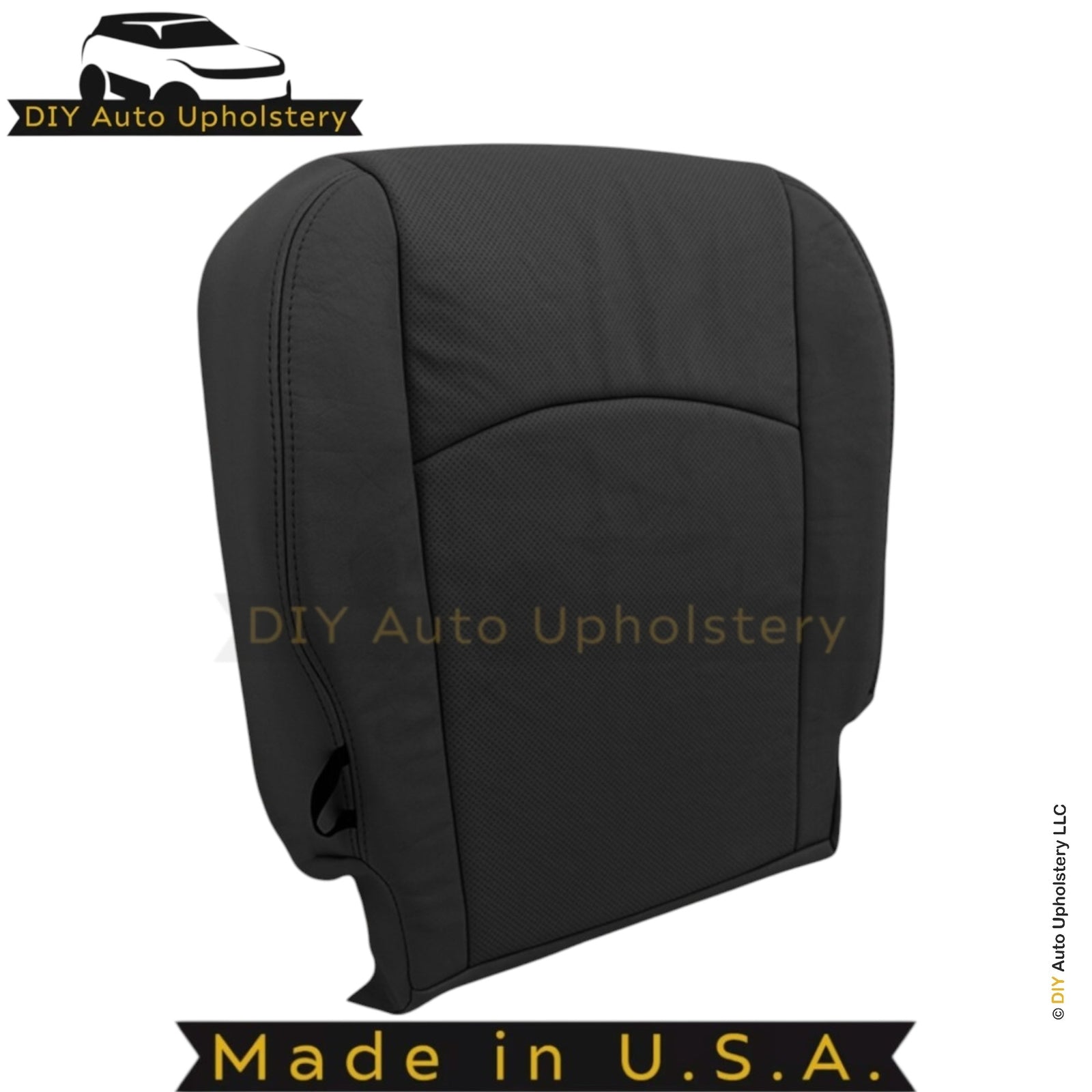 2013-2018 For Dodge Ram 2500 Laramie Genuine Leather Front Seat Covers Black