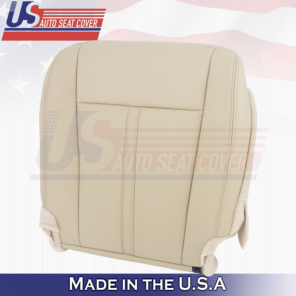 2015-2017 For Lincoln Navigator Leather Driver Bottom Replacement Seat Cover Tan