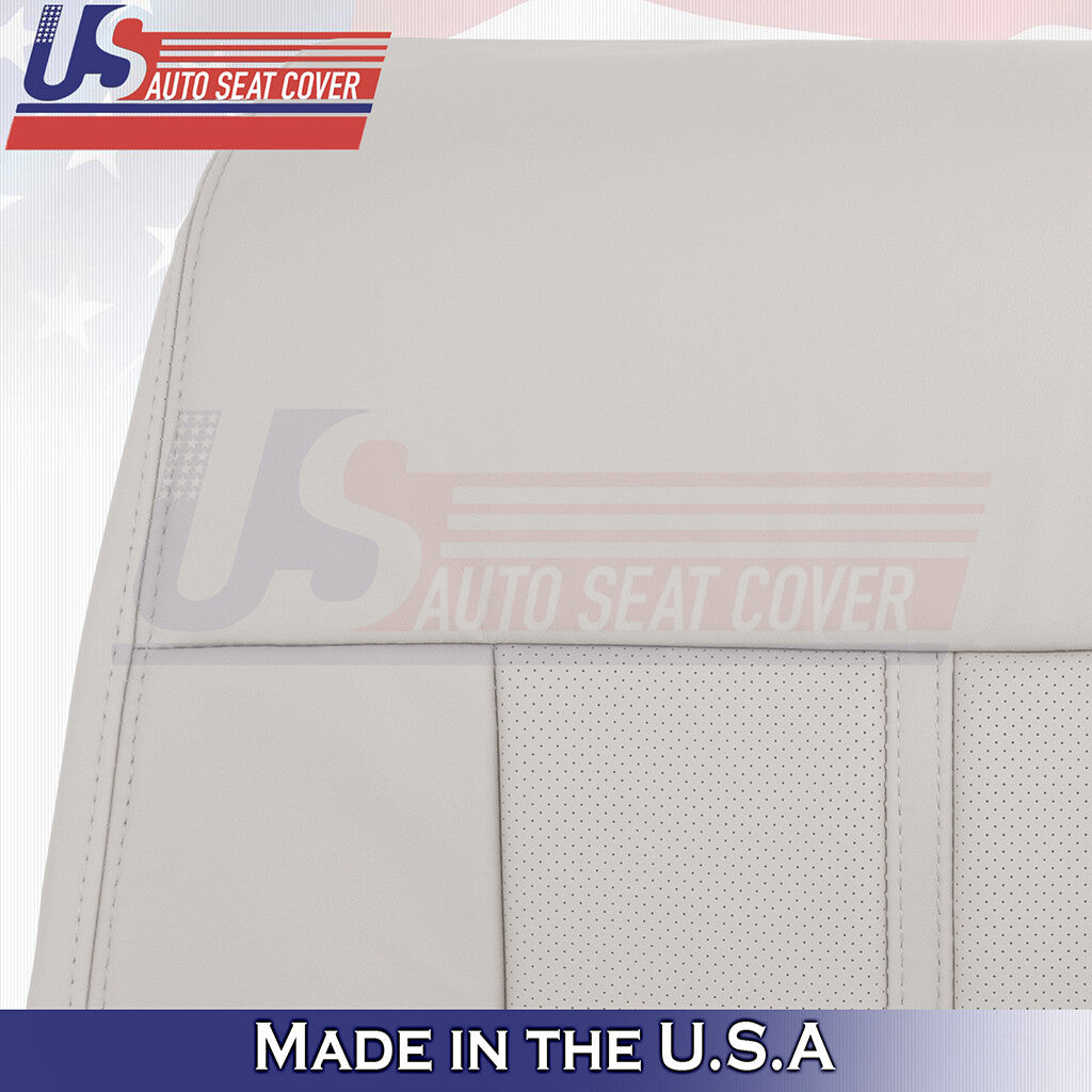 2015-2017 For Lincoln Navigator Leather Driver Top Replacement Seat Cover Gray