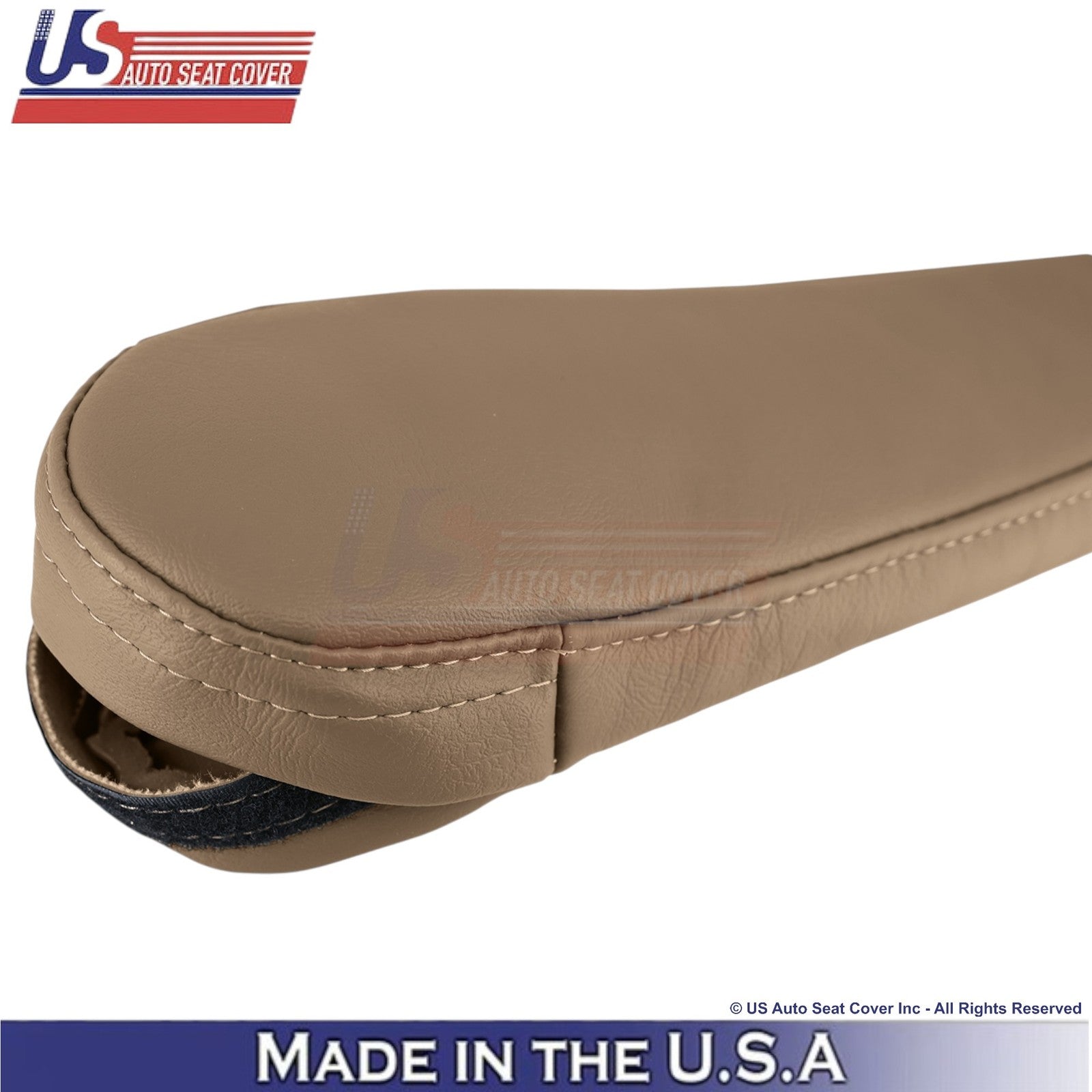 1998-2003 Fits Toyota Sienna Genuine Leather Passenger Armrest Cover Dark Oak