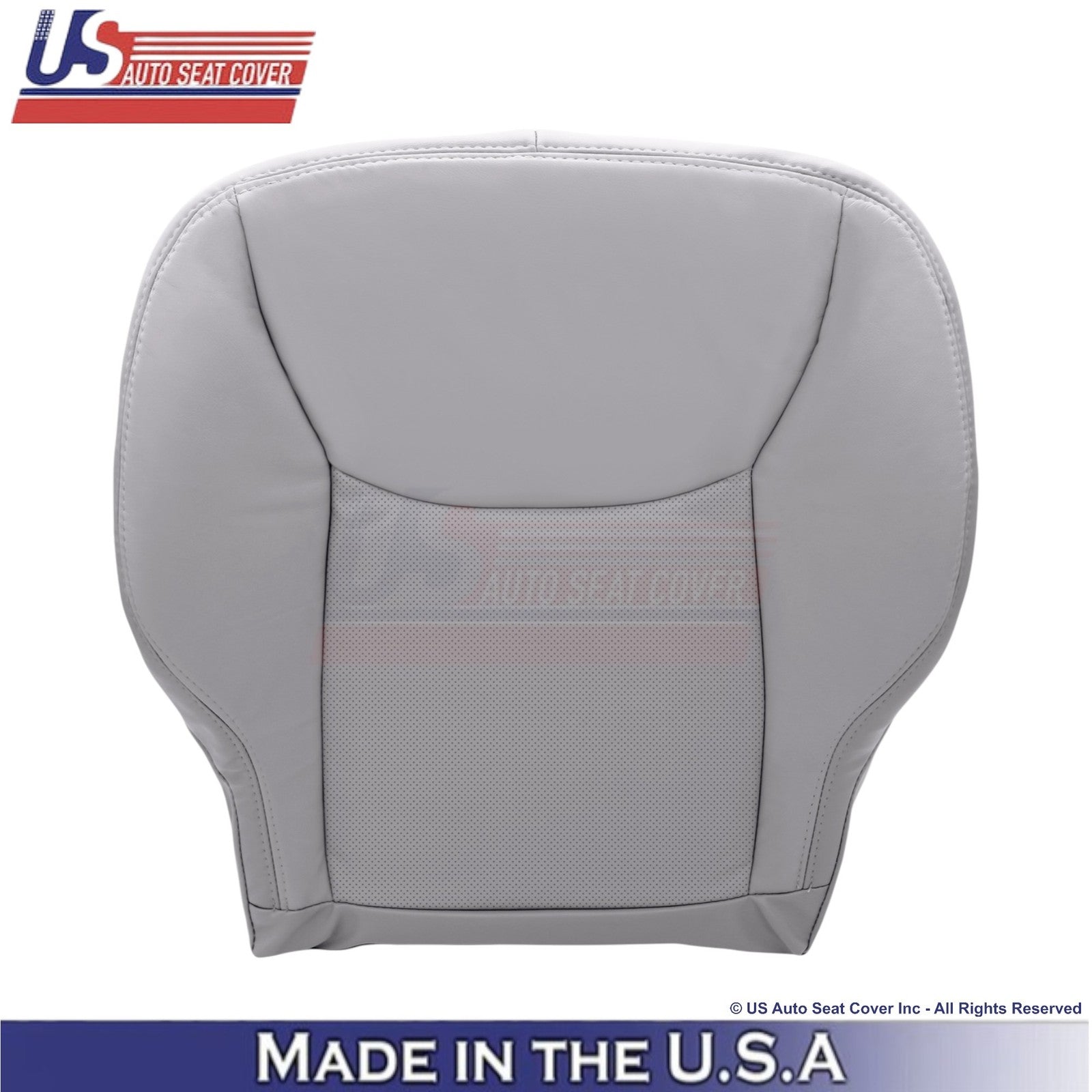 1999-2006 Fits Mercedes-Benz S-Class Leather Half Perf. Front Bottom Covers Gray