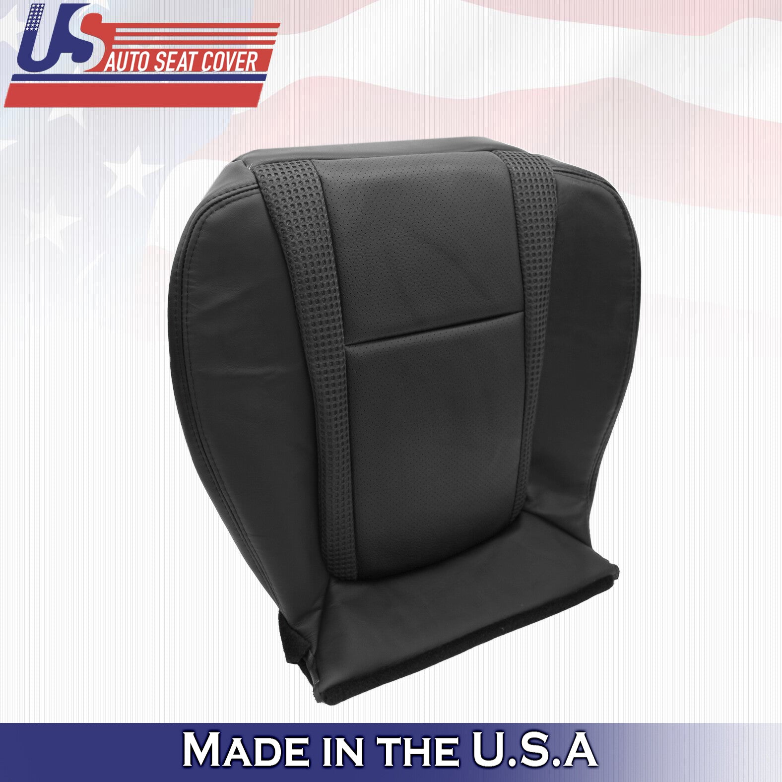 2011 Ford F150 Raptor SVT-Driver Side Bottom Perforated Leather Seat Cover Black