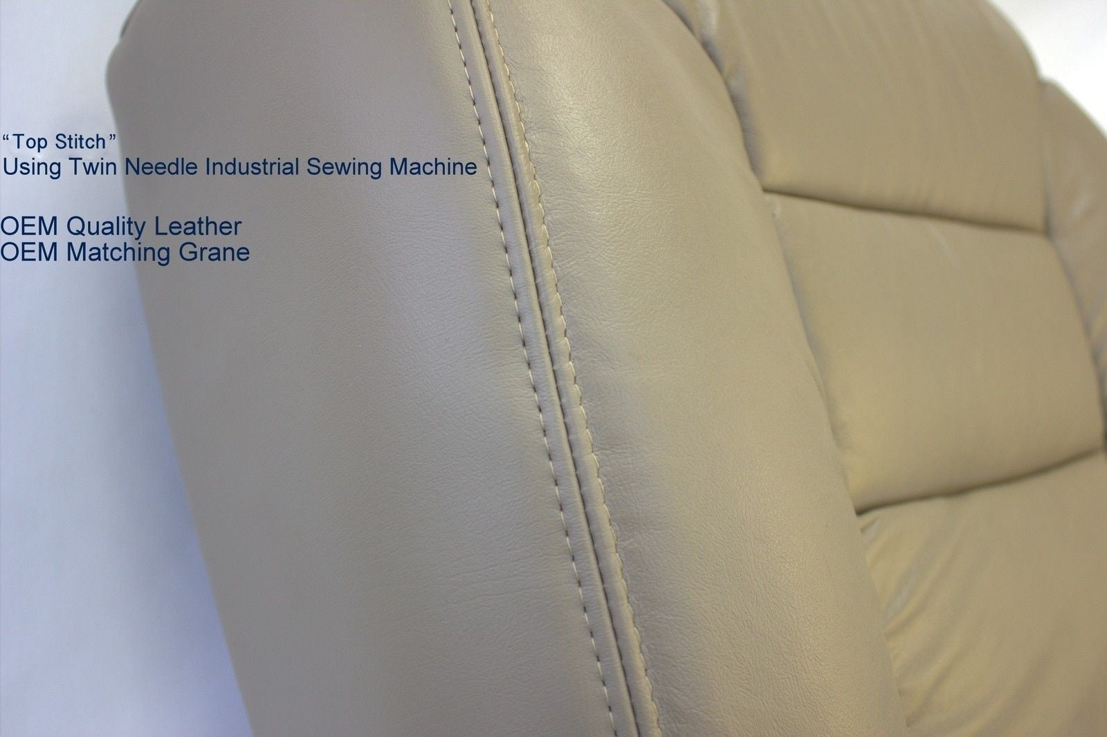 1996 Chevy Tahoe Suburban Driver Side Leather Bottom Seat Cover "Tan"