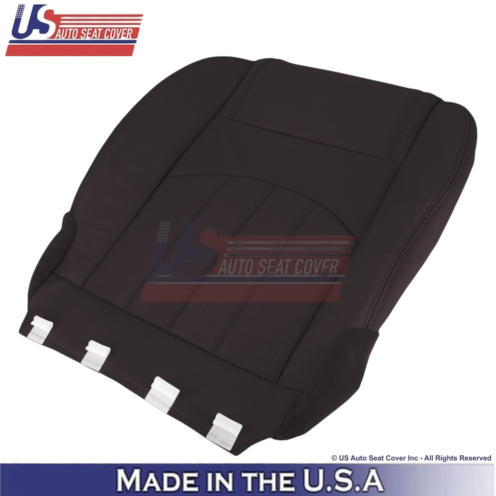 2013-2014 For Buick Enclave Leather Driver Bottom Replacement Seat Cover Cocoa