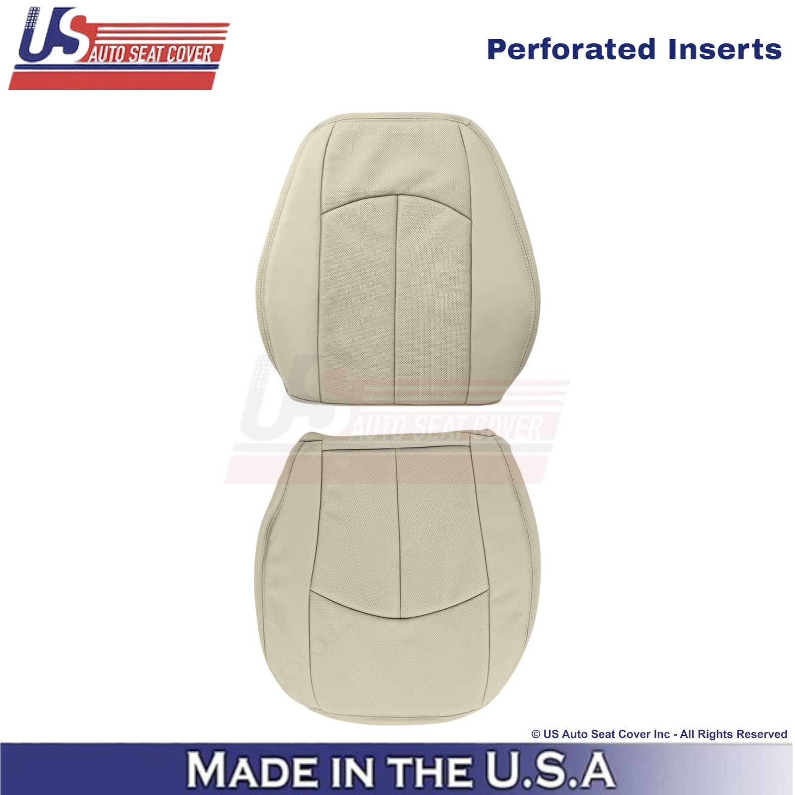 2002-2009 For Mercedes-Benz E-Class Leather Driver Replacement Seat Covers Beige