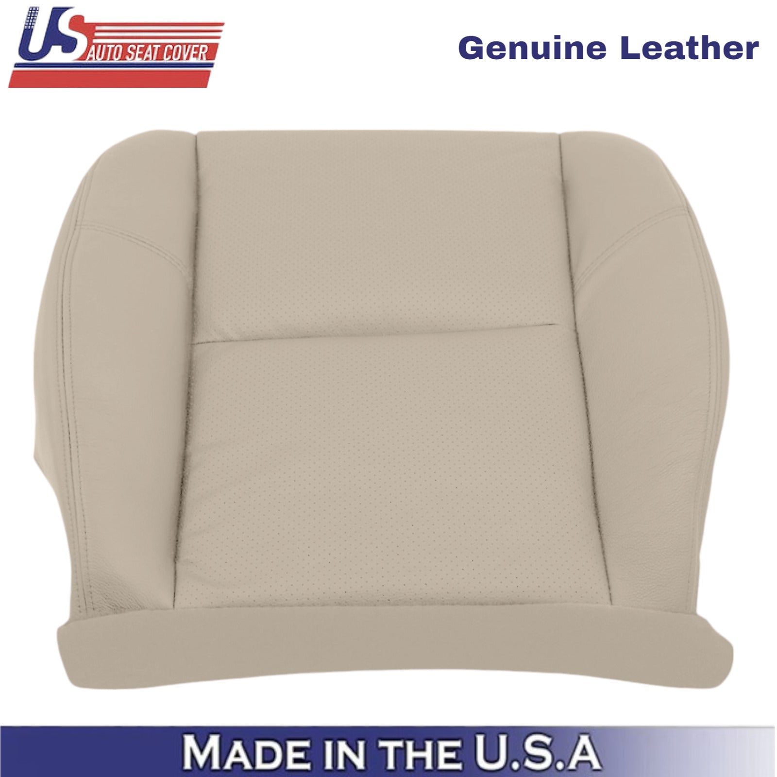 2012-2014 For Chevy Silverado 1500 LTZ Genuine Leather Driver Bottom Cover Tan