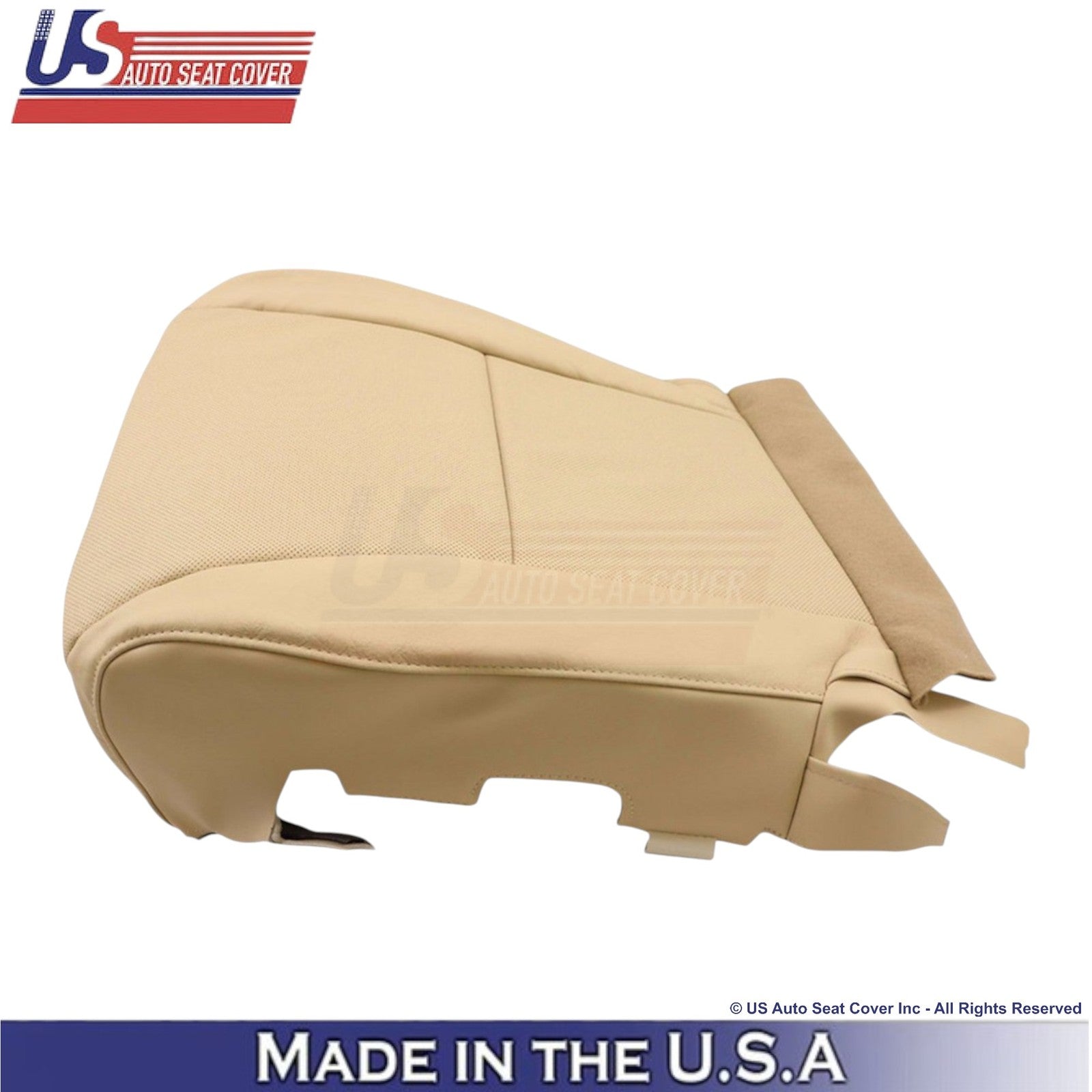 2010-2015 For Lexus RX350 RX450 Leather Perf. Driver Bottom Seat Cover Parchment