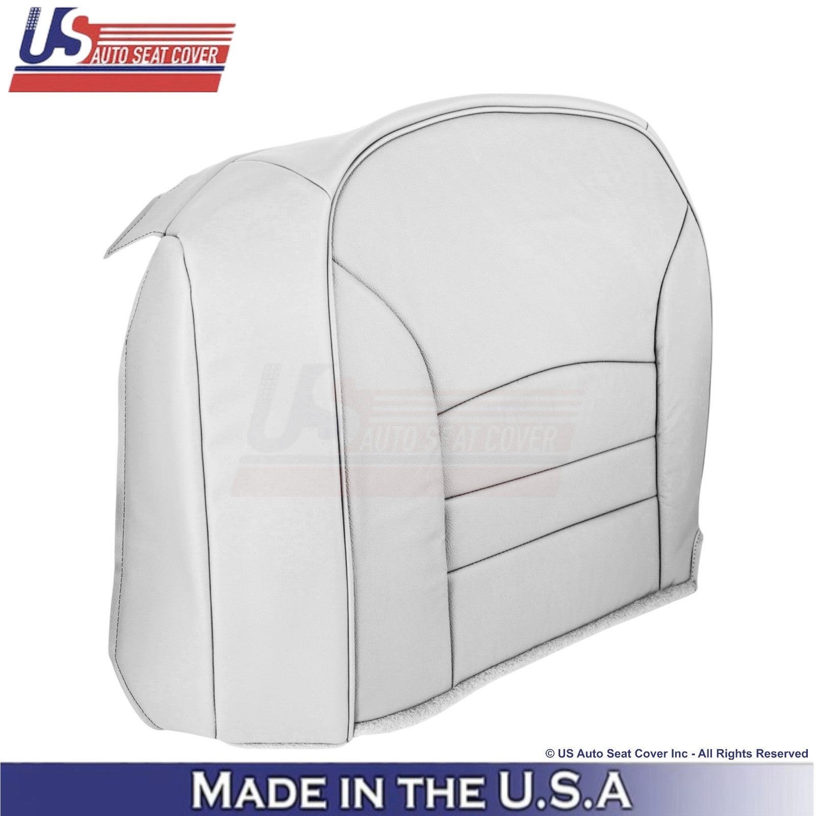1998-2002 For Ford Crown Victoria Leatherette Passenger Side Seat Covers White