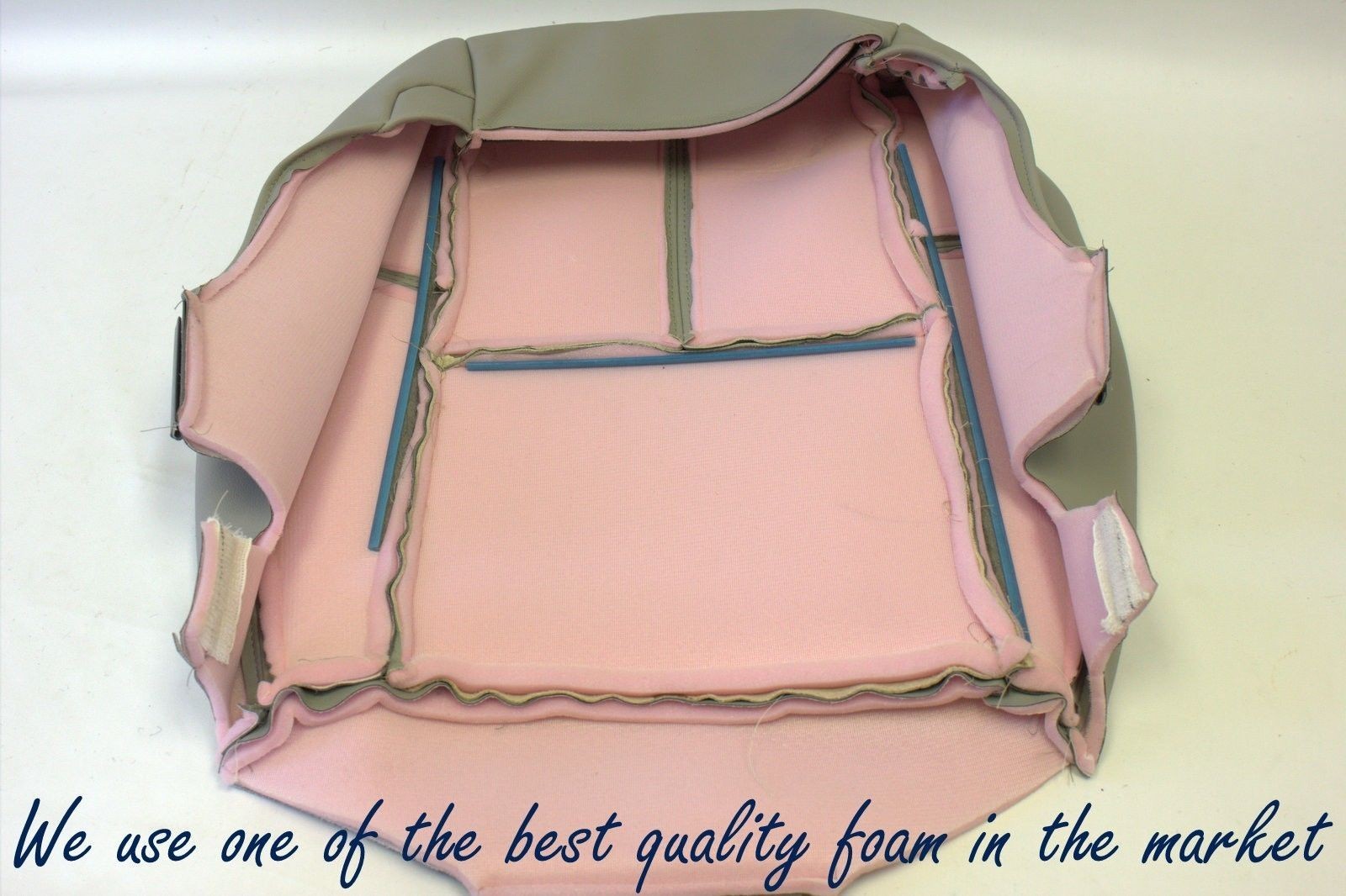 2007 to 2014 Chevy Tahoe Yukon Suburban Driver Bottom Vinyl Seat Cover Gray