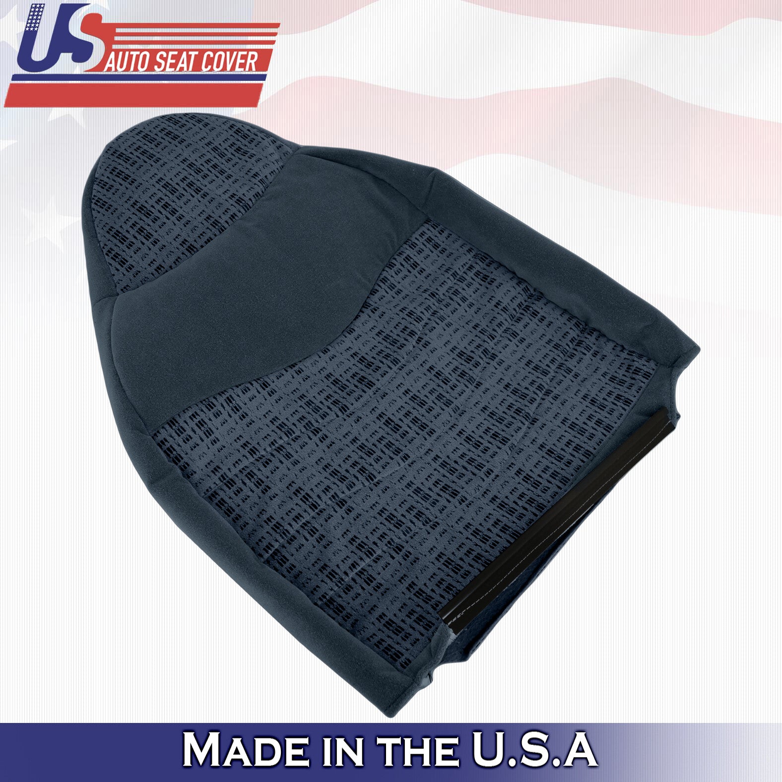 1999 For Ford F450 F550 XLT Passenger Side Top & Bottom Cloth Seat Covers Blue