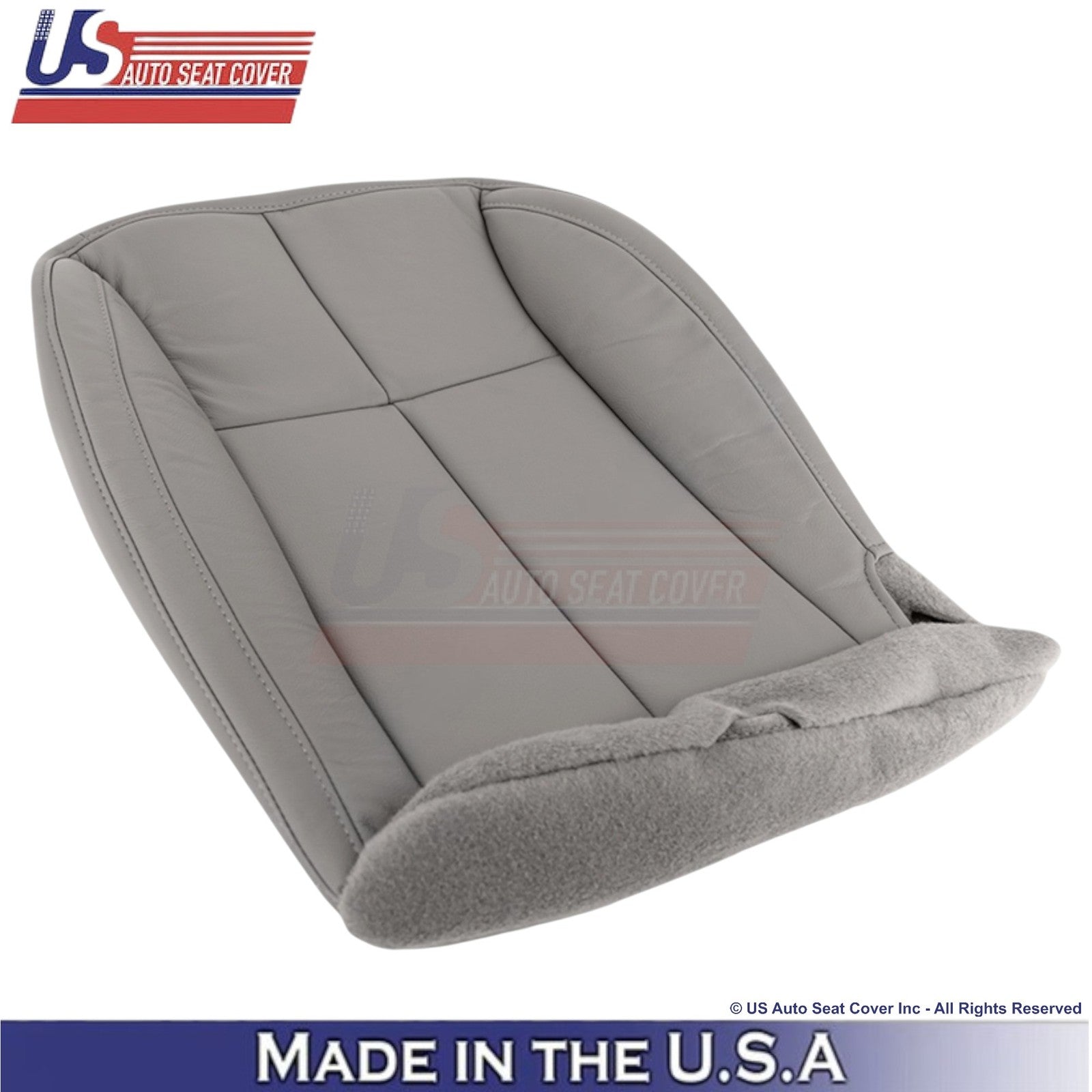 2001-2004 For Jeep Grand Cherokee Genuine Leather Front Seat Covers Taupe Gray