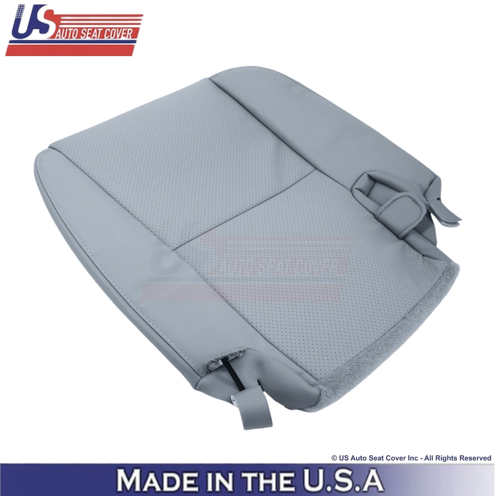 2008-2014 For Toyota Sequoia Leather Perf. Rear Right Bottom Seat Cover Graphite
