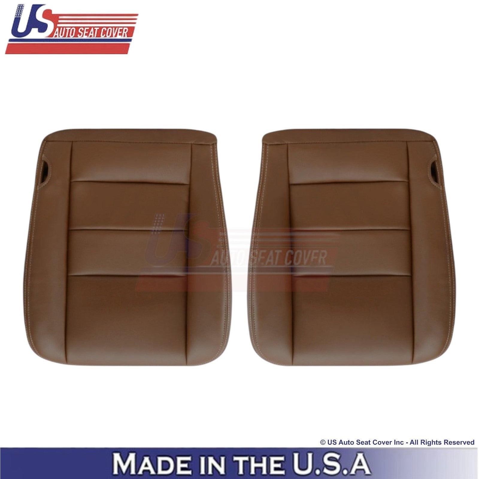 2003-2007 For Ford F250 350 450 King Ranch Leatherette Bottom Seat Covers Brown