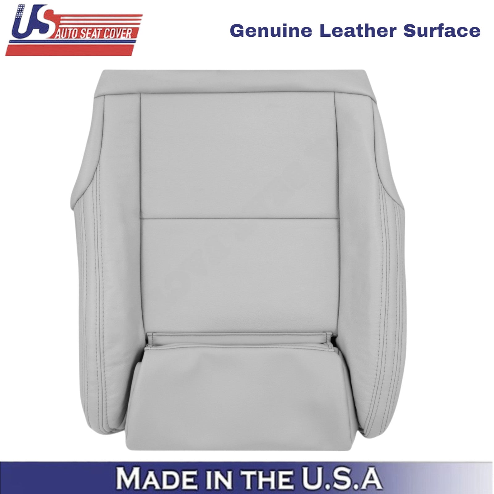 2016-2019 For Mercedes-Benz CLA250 Driver Bottom Genuine Leather Seat Cover Gray