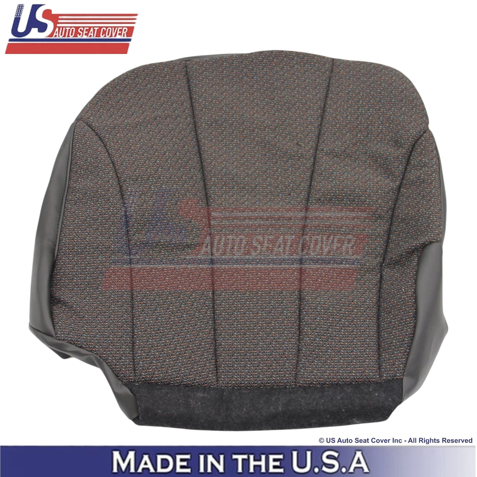 1999-2002 For Chevy Silverado 1500 2500 Cloth Driver Bottom Seat Cover Dark Gray