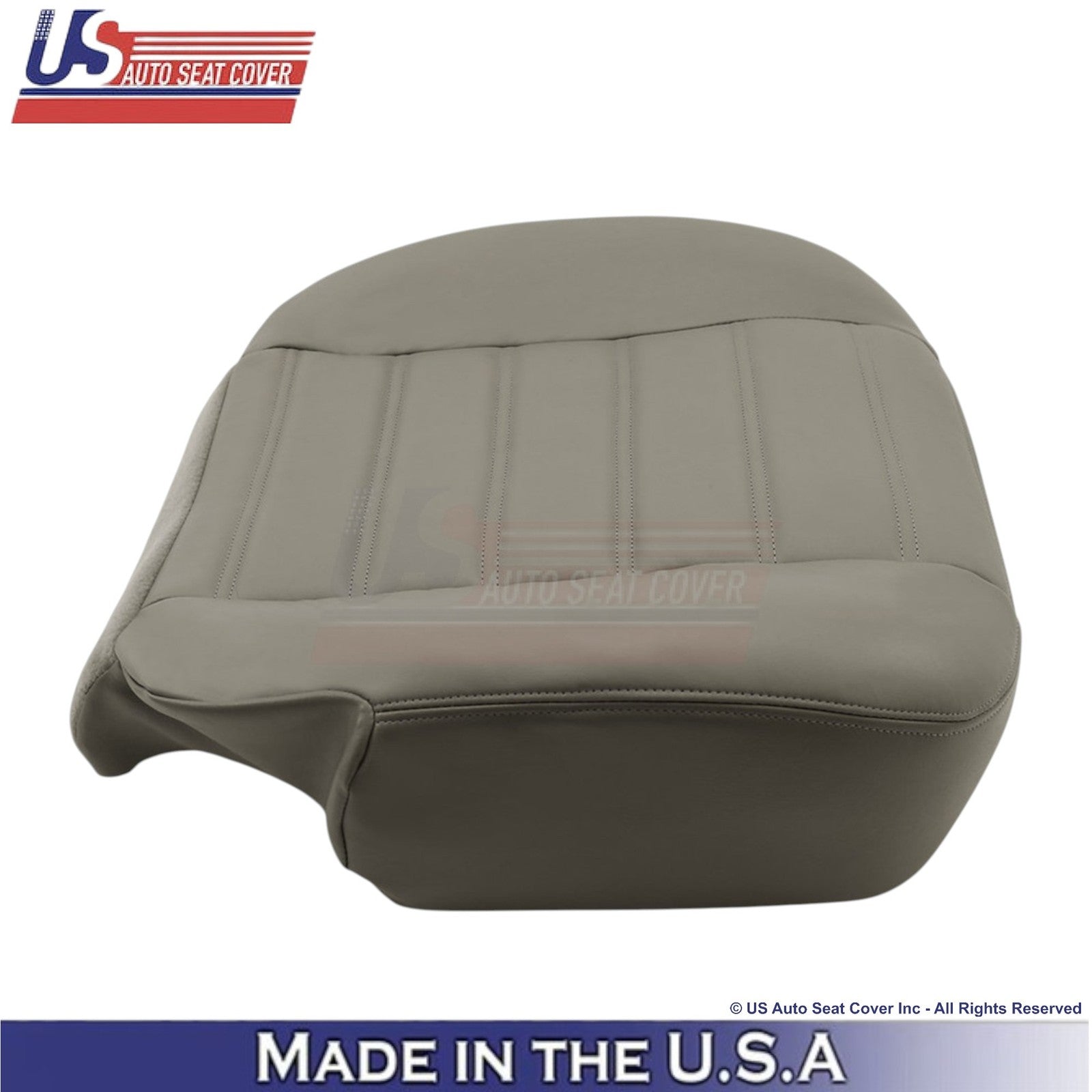 2003-2007 For Hummer H2 Genuine Leather Front Bottom Seat Covers Wheat Gray