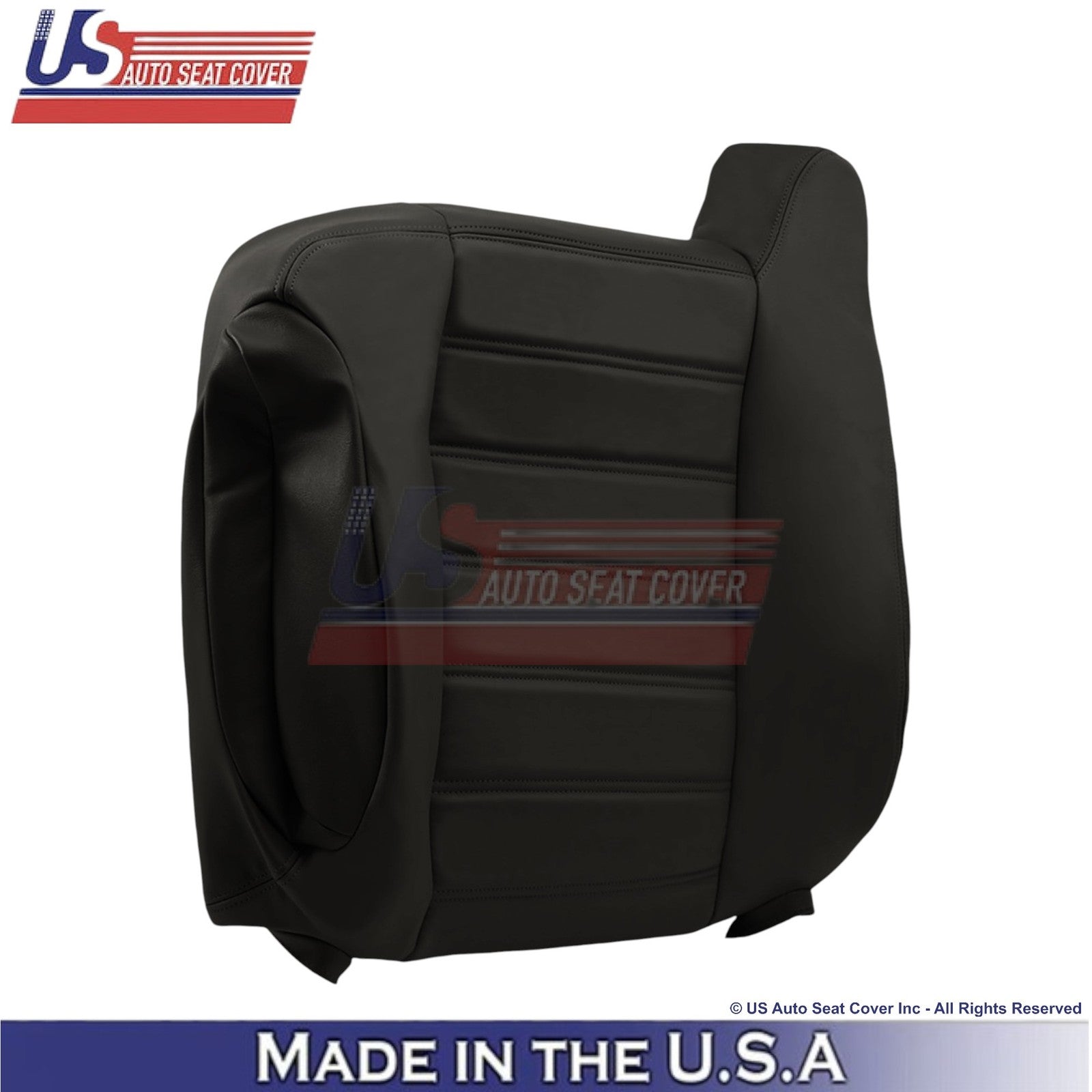 2003-2007 For Hummer H2 Genuine Leather Passenger Replacement Covers Ebony Black