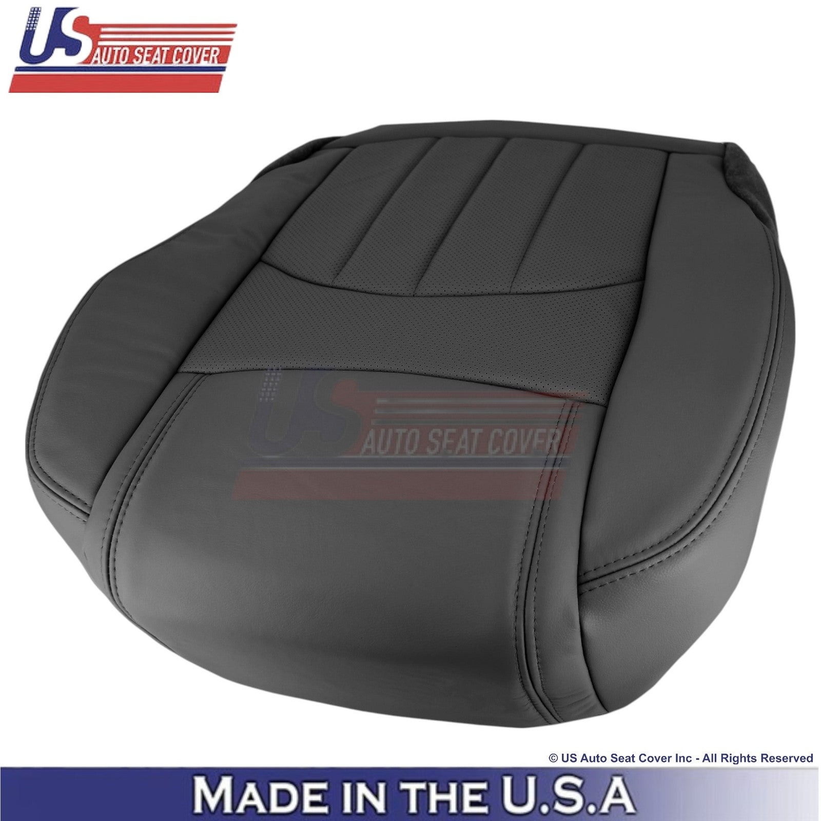 2013-2017 For Buick Enclave Leatherette Front Bottom Replacement Covers Ebony